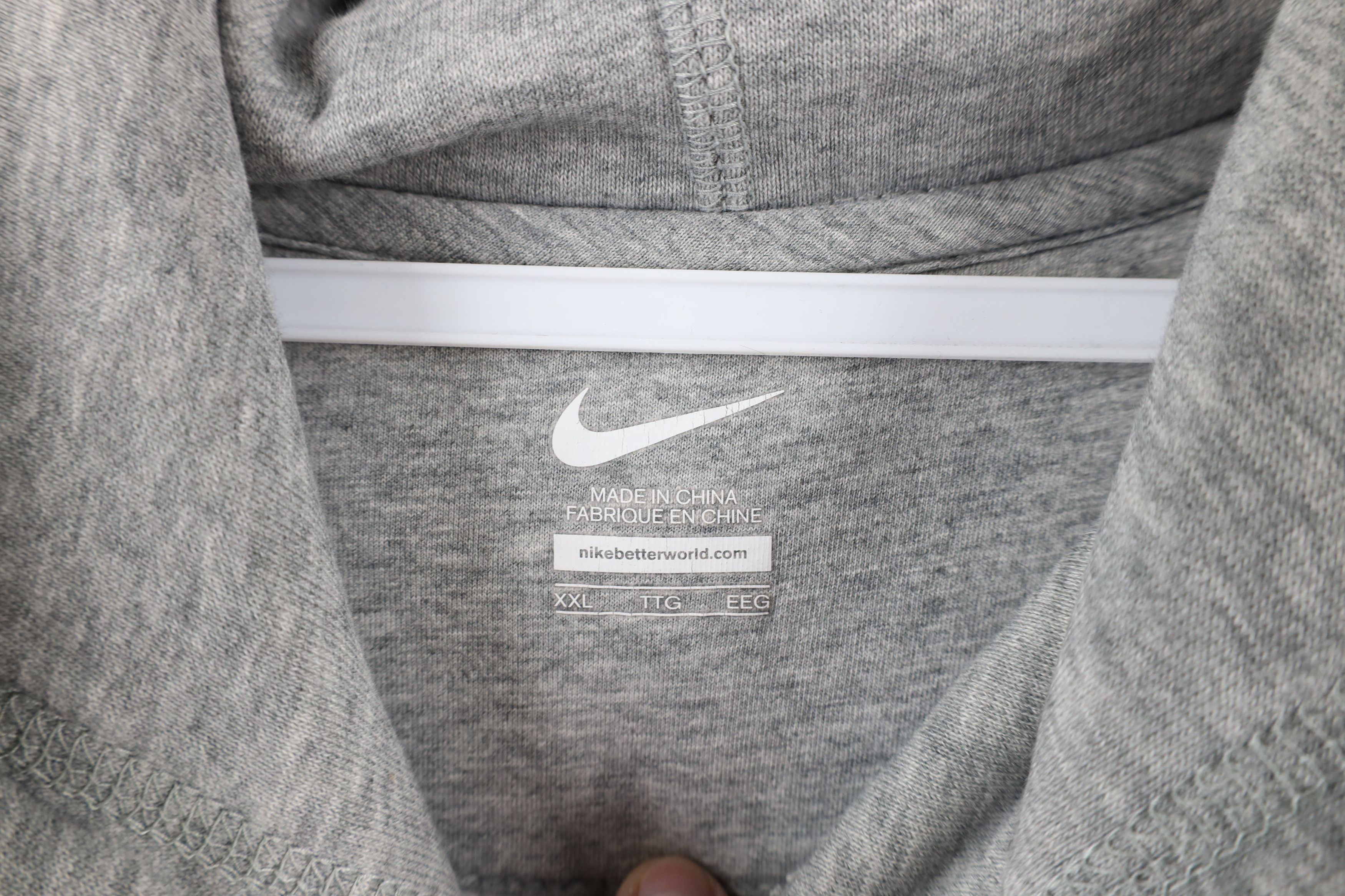 Nike Vintage Nike Travis Scott Big Swoosh Logo Hoodie Sweatshirt Size US XXL / EU 58 / 5 - 10 Thumbnail