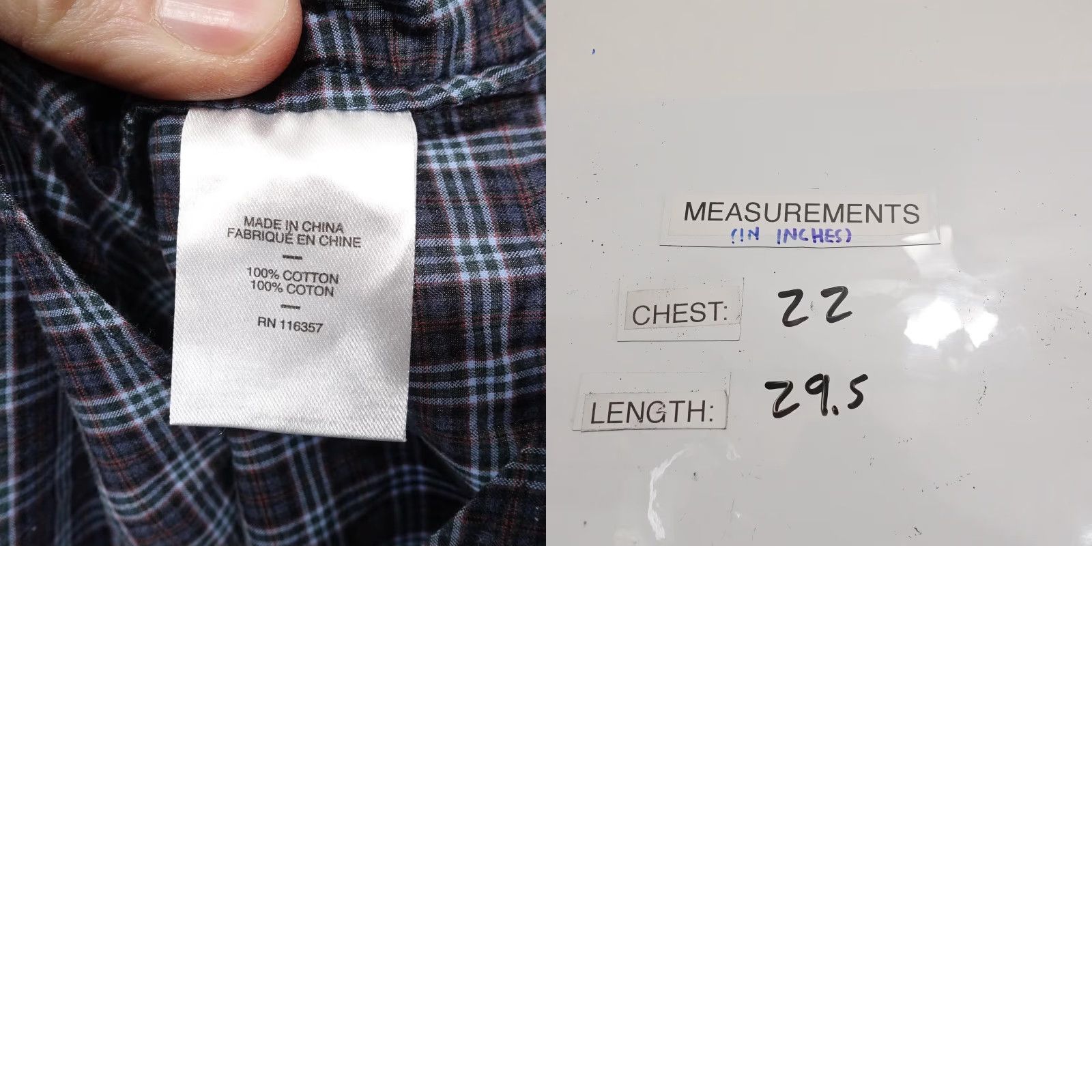 Vintage ZACHARY PRELL Shirt Mens L Blue Plaid Long Sleeve Button Front Cotton Casual Size US L / EU 52-54 / 3 - 8 Thumbnail
