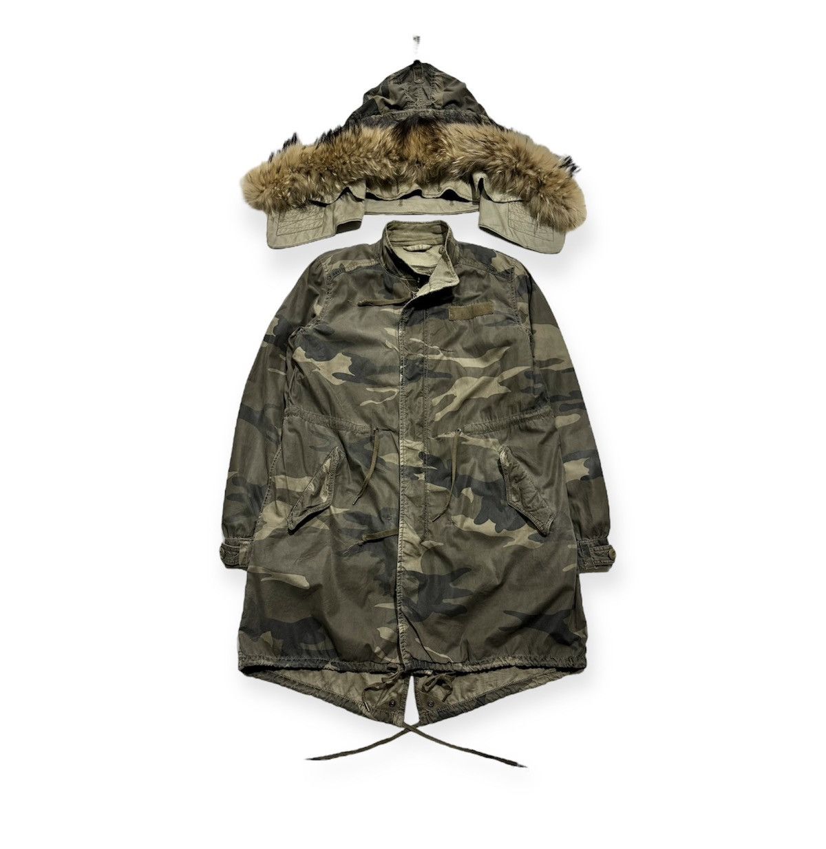 14th Addiction × If Six Was Nine × Le Grande Bleu (L.G.B.) Goa Racoon Fishtail Parka Size US S / EU 44-46 / 1 - 2 Thumbnail