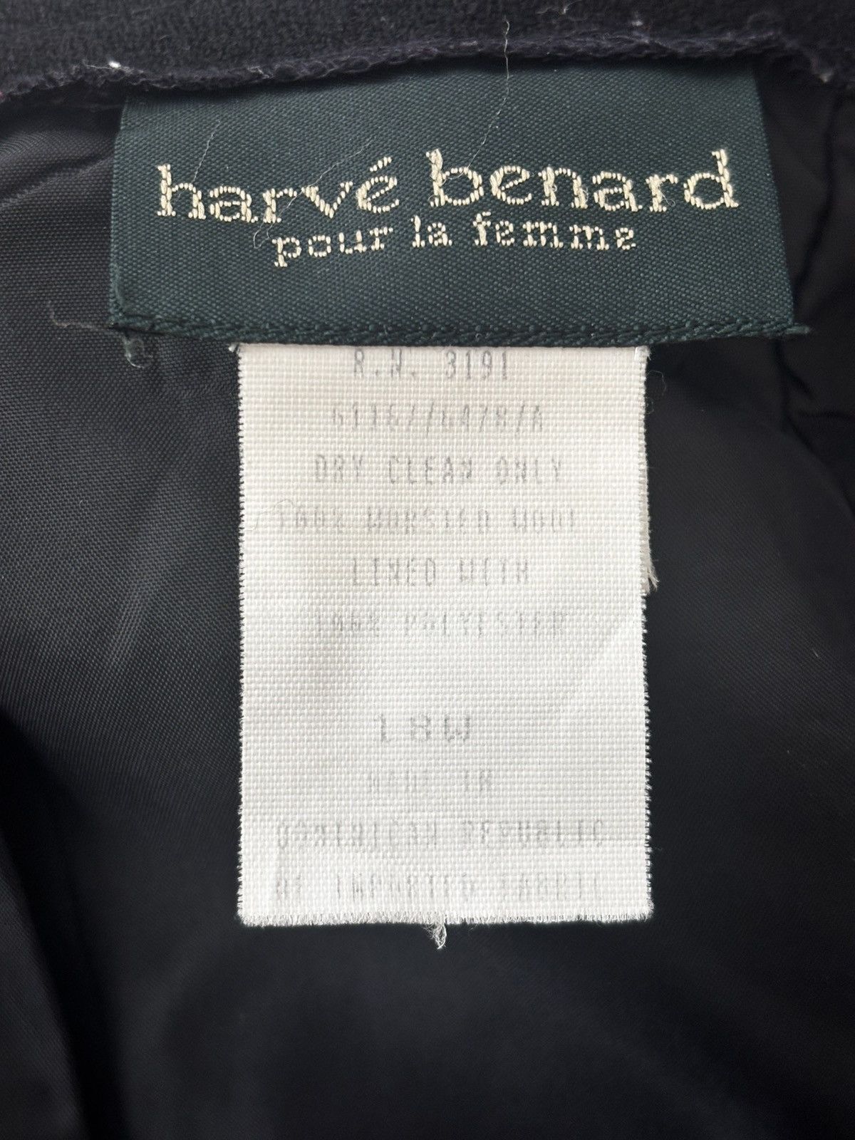 Harve Benard Women’s black wool pants.wp1217 Size 36" / US 14 / IT 50 - 8 Thumbnail