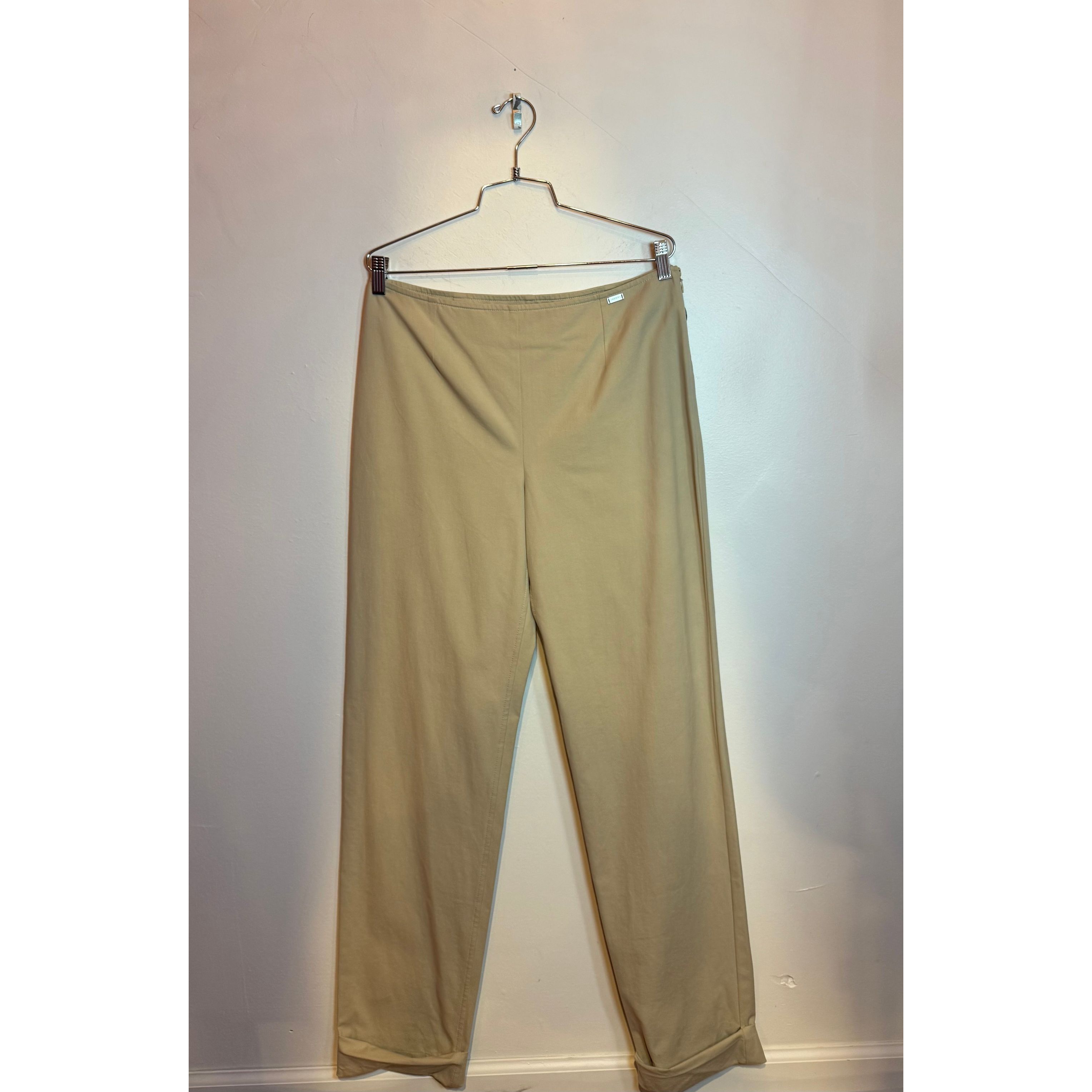 Chanel Loose Fit Casual Khaki Trousers Size 44