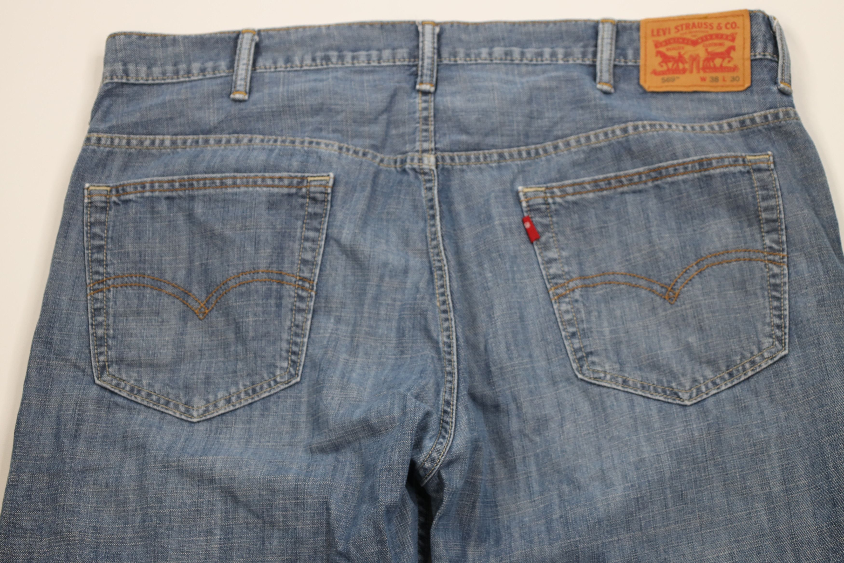 Levi's Vintage Y2K Levis 569 Fit Straight Wide Leg Denim Jeans Size US 38 / EU 54 - 10 Thumbnail