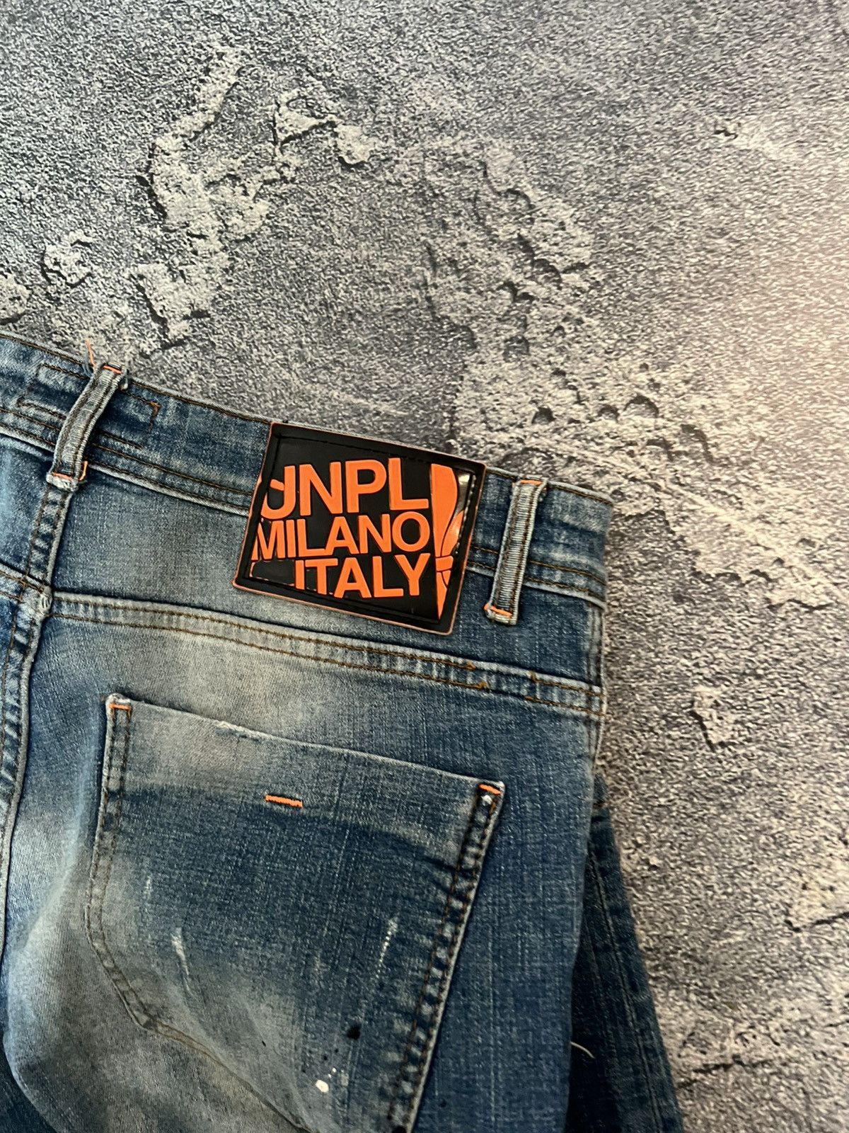 Japanese Brand Distressed Skinny Swag Glamour Jean / Japanese Grunge Faded Size US 32 / EU 48 - 7 Thumbnail
