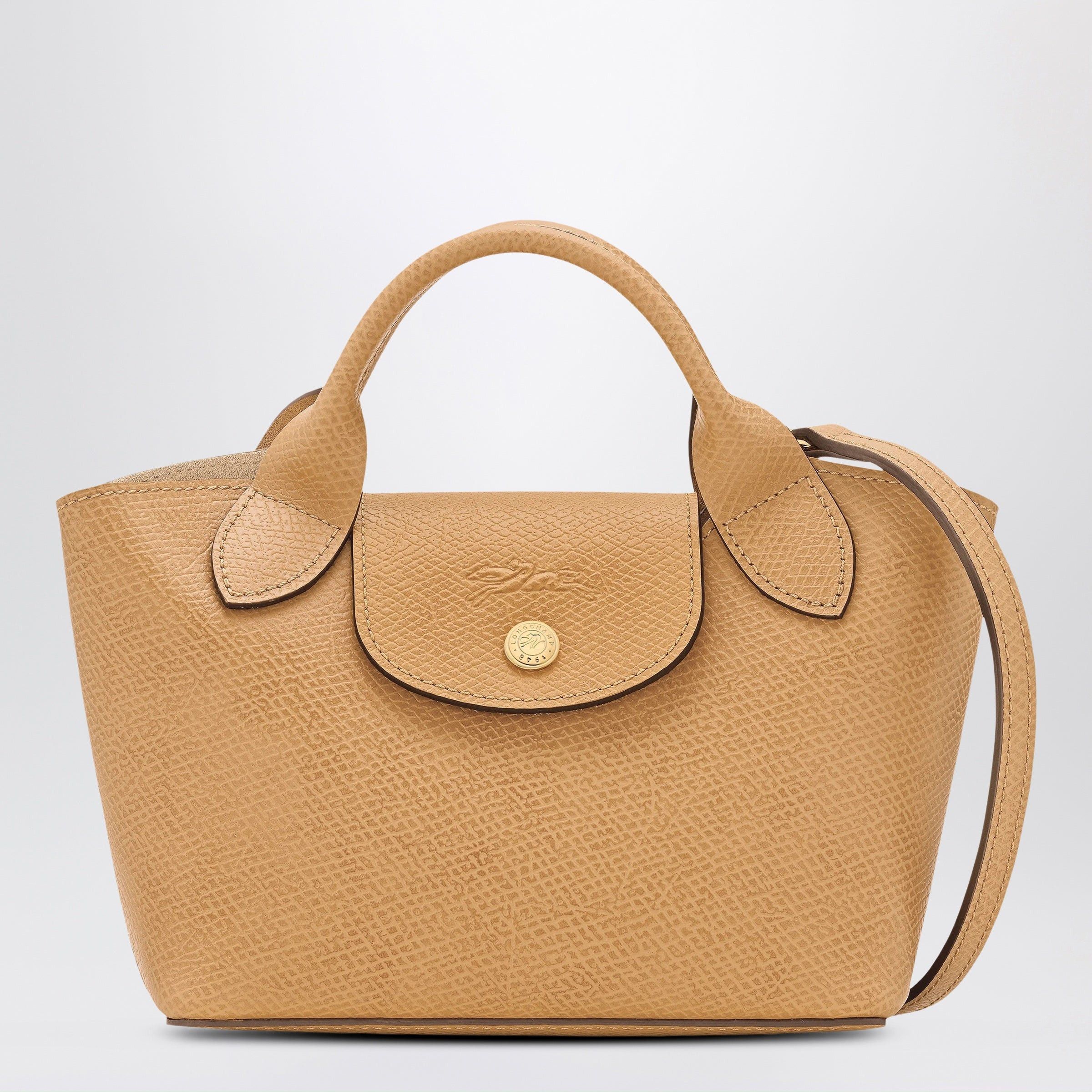 Longchamp Longchamp Xs Ã‰Pure Shopping Bag In Dulce Coloured Leather Size ONE SIZE - 1 Thumbnail