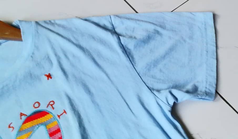 Vintage Vintage Saori for tsunami thailand Patchwork Motive rabbit Size US M / EU 48-50 / 2 - 6 Thumbnail