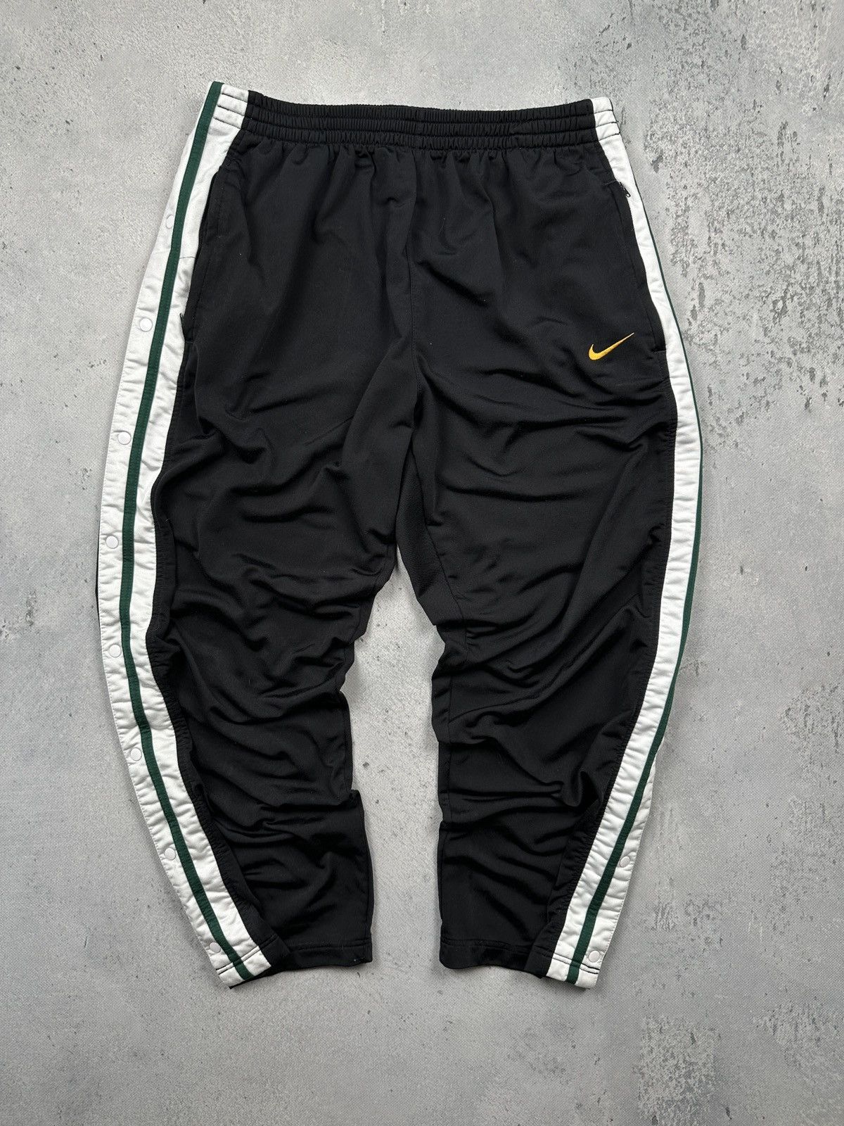 Nike Vintage Nike 00s Y2K Black White Track Suit Hoodie Pants Set Size US 34 / EU 50 - 2 Thumbnail