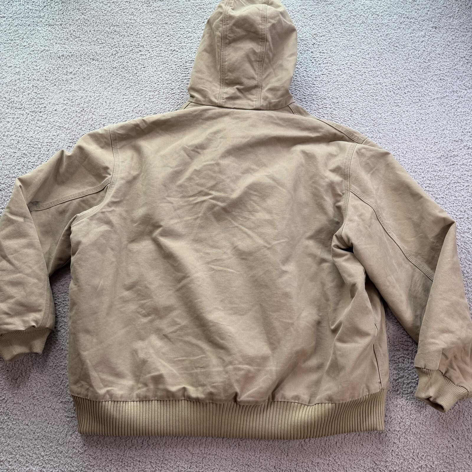 Carhartt Vintage Carhartt Active Jacket Tan Duck Canvas Workwear 2XL Size US XXL / EU 58 / 5 - 2 Thumbnail