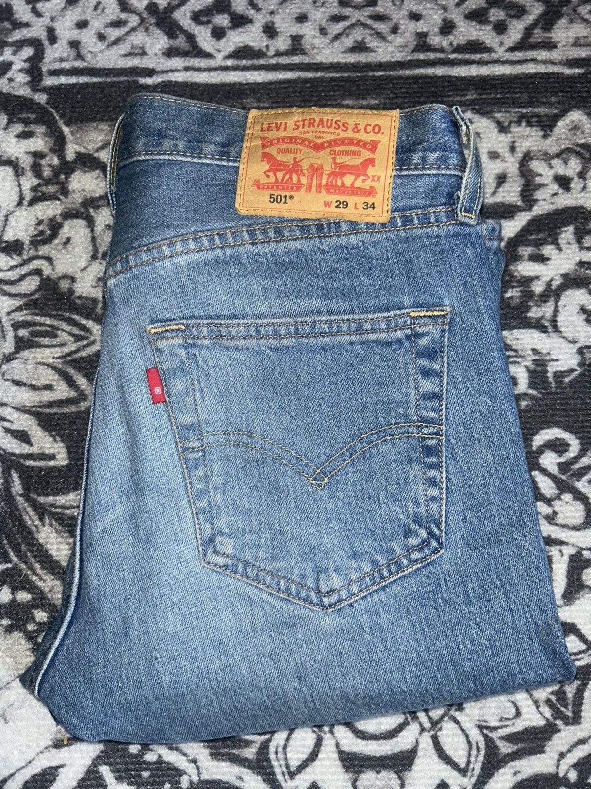 Levi's Vintage Clothing Levi Denim Blue Jeans Size US 29 - 3 Thumbnail
