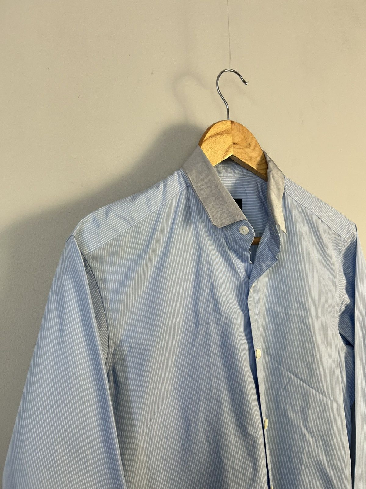 Lanvin Lanvin Luxury Classic Cotton Long Sleeve Shirt Made in Italy Size US M / EU 48-50 / 2 - 2 Thumbnail