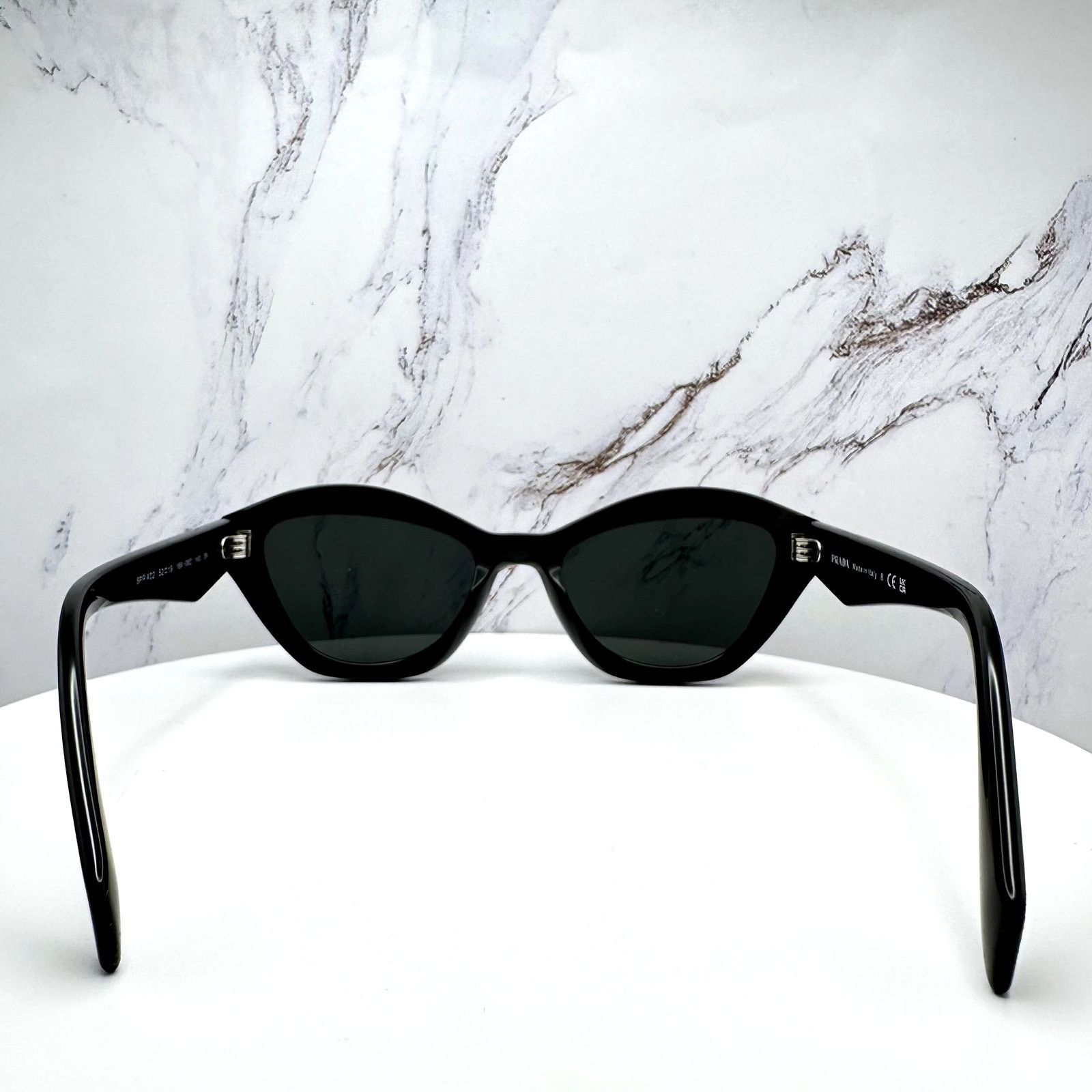 Prada New PRADA Sunglasses Black Butterfly Cat Eye Symbole Logo Size ONE SIZE - 16 Thumbnail