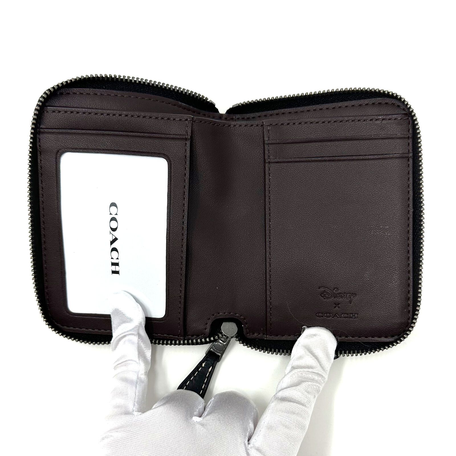 Coach Disney X Coach Small Zip Around Wallet Holiday Black CN028 Size ONE SIZE - 3 Thumbnail