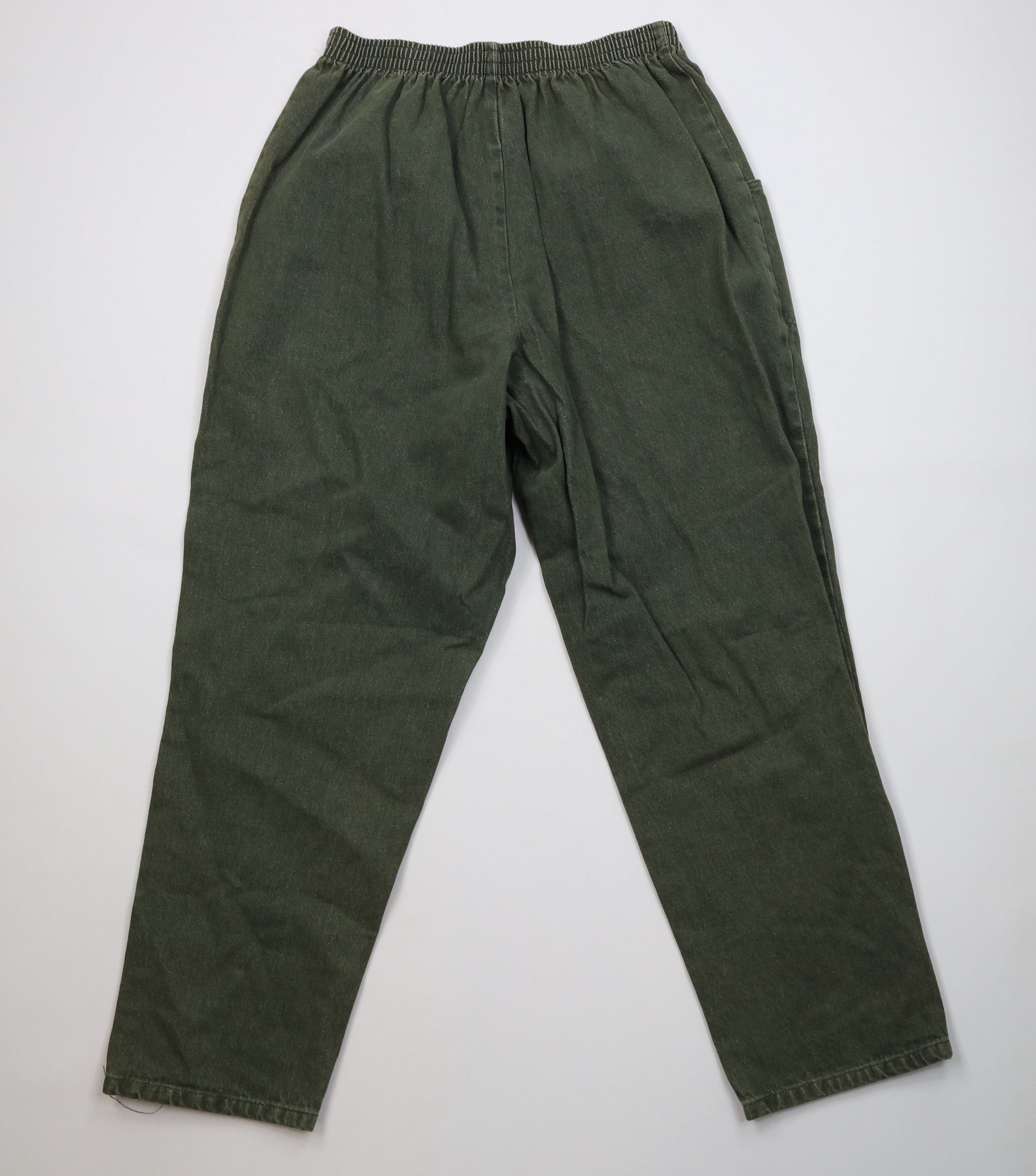 Vintage Vintage 90s Streetwear Relaxed Utility Denim Jeans Green USA Size 40" / US 18 - 8 Thumbnail
