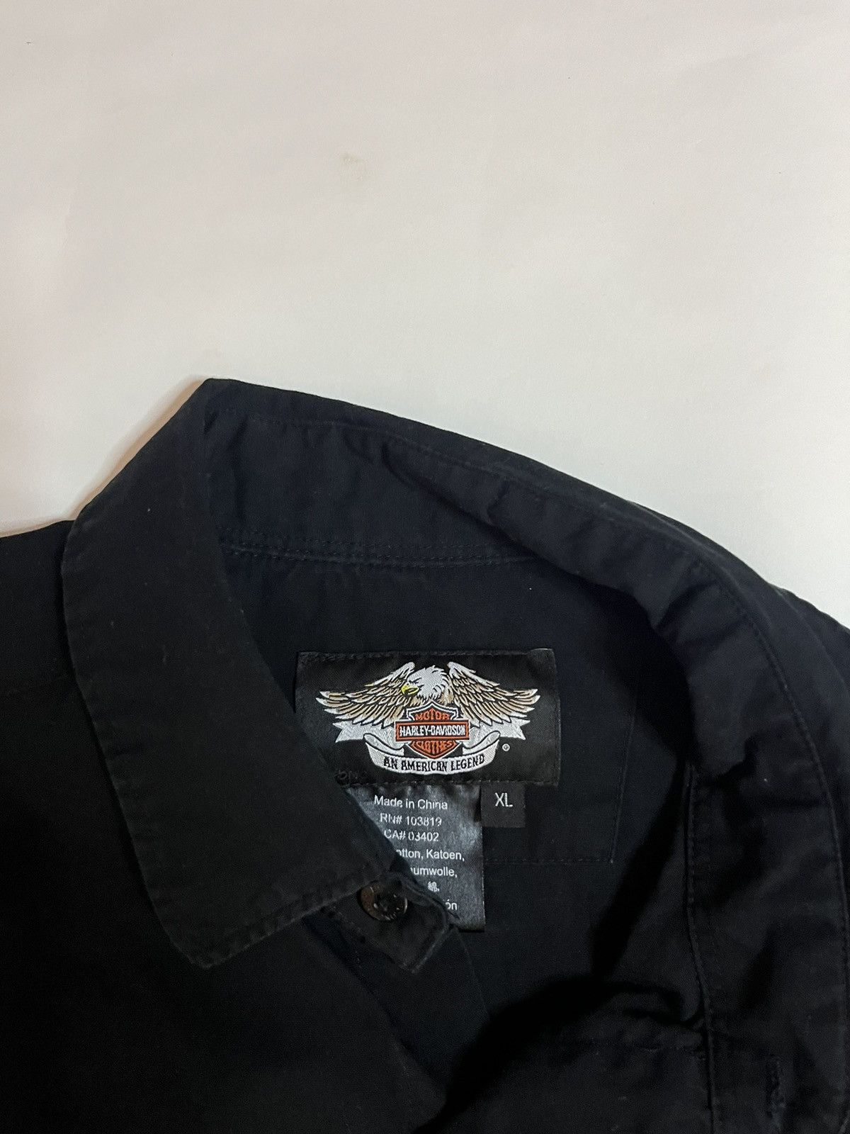 Harley Davidson XL Bone Skull Angel Wings button up Harley Davidson Size US XL / EU 56 / 4 - 6 Thumbnail