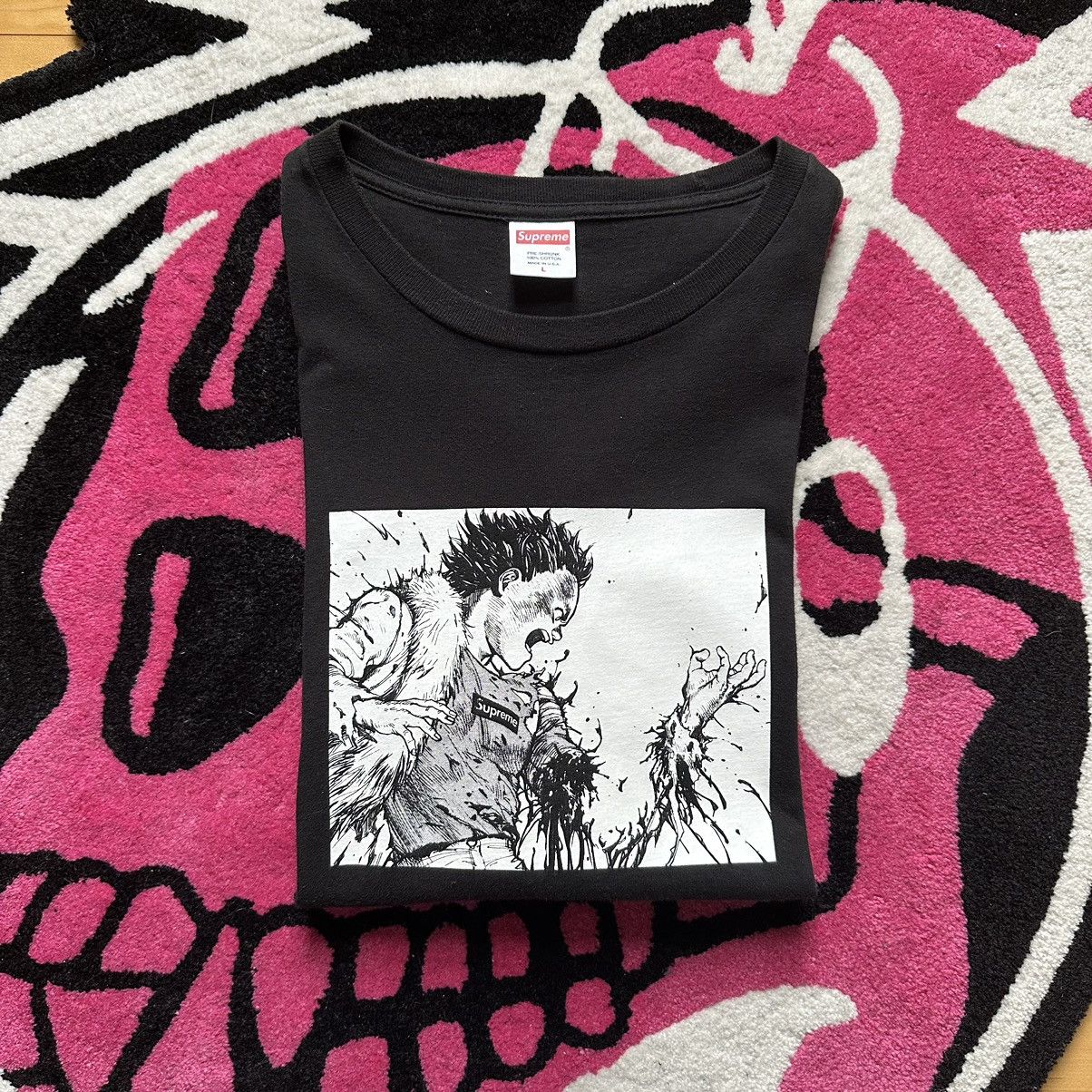 image of Supreme Akira Arm Tee in Black, Men's (Size Large)