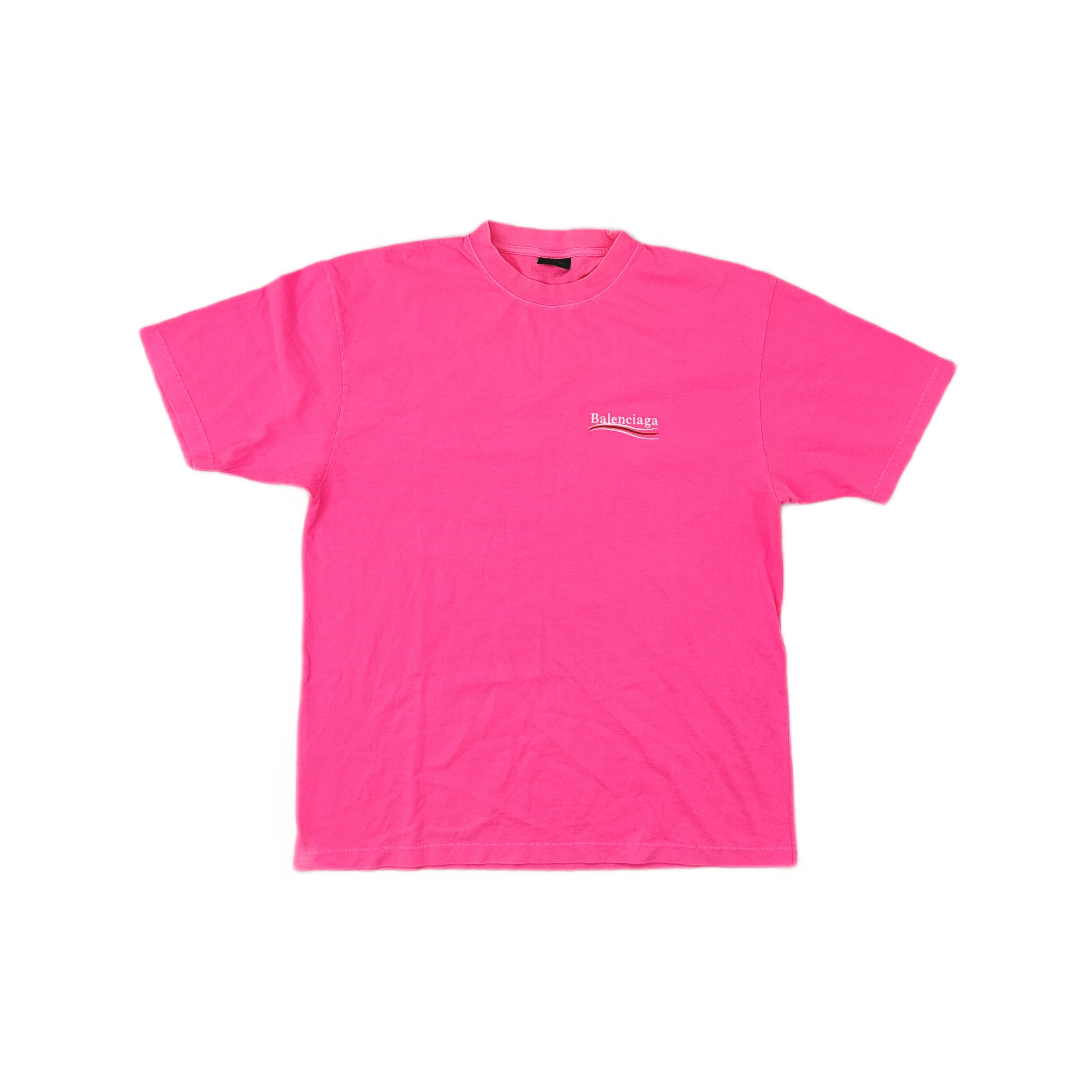 Balenciaga Balenciaga Pink Logo T-Shirt Size M Size M / US 6-8 / IT 42-44 - 1 Thumbnail