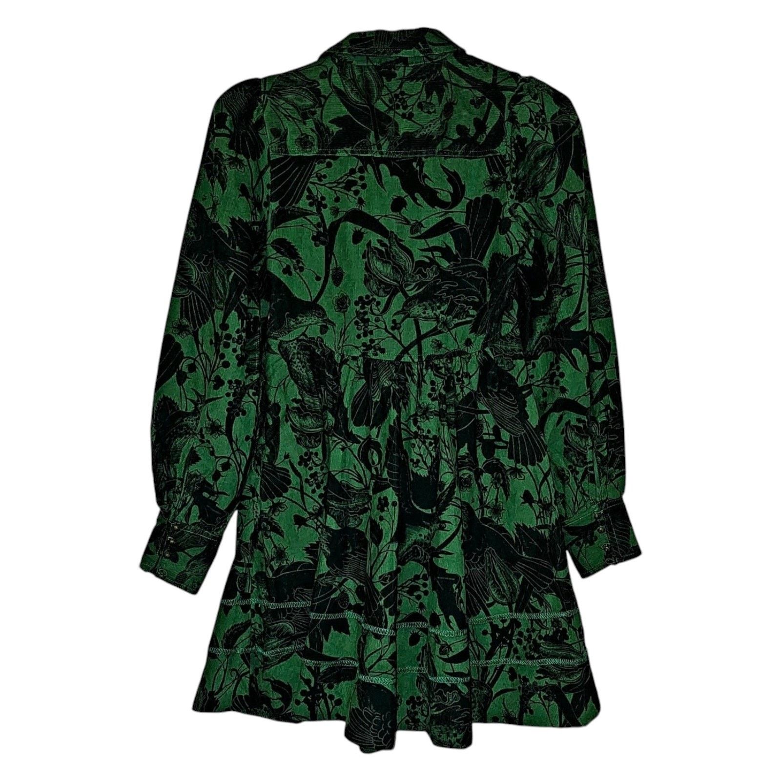 Anthropologie NWT Pilcro Long-Sleeve Corduroy Babydoll Mini Dress XXS Size XXS / US 00 / IT 34 - 5 Thumbnail