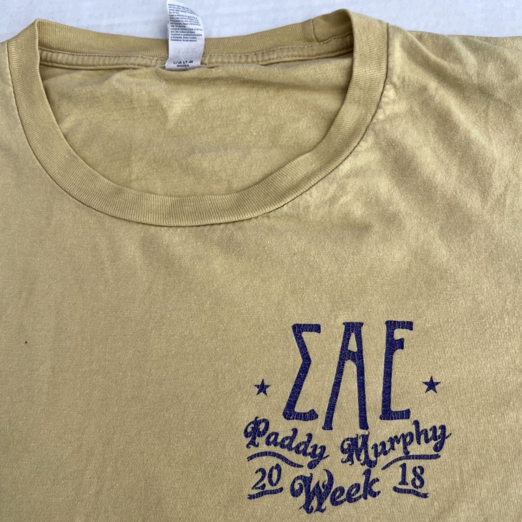 Vintage UCLA Bruins SAE Sigma Alpha Epsilon Paddy Murphy 2018 Grateful Dead Shirt Large Mens Port & Co White Graphic Tee Short Sleeve Cotton Size US L / EU 52-54 / 3 - 3 Thumbnail