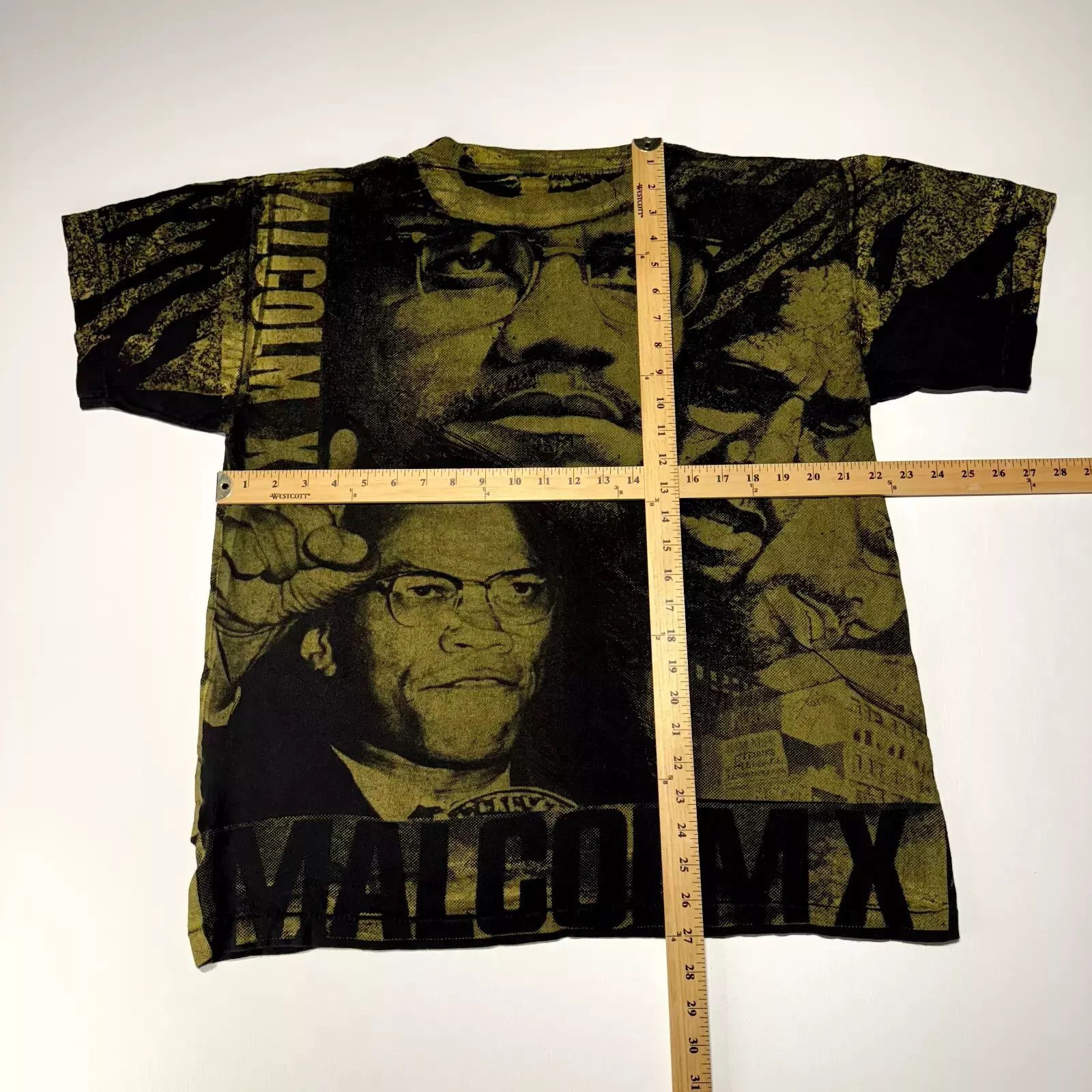 Vintage Vintage Malcolm X All Over Print Double Sided AOP Tee Size US M / EU 48-50 / 2 - 8 Thumbnail