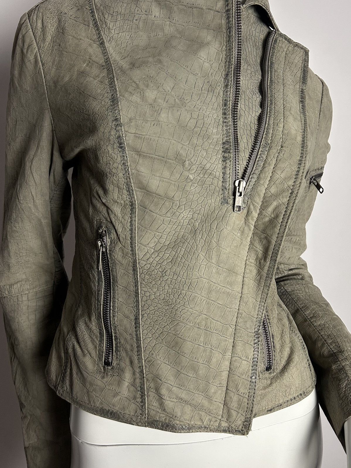 Other Vintage python leather jacket with zipper details Size S / US 4 / IT 40 - 3 Thumbnail