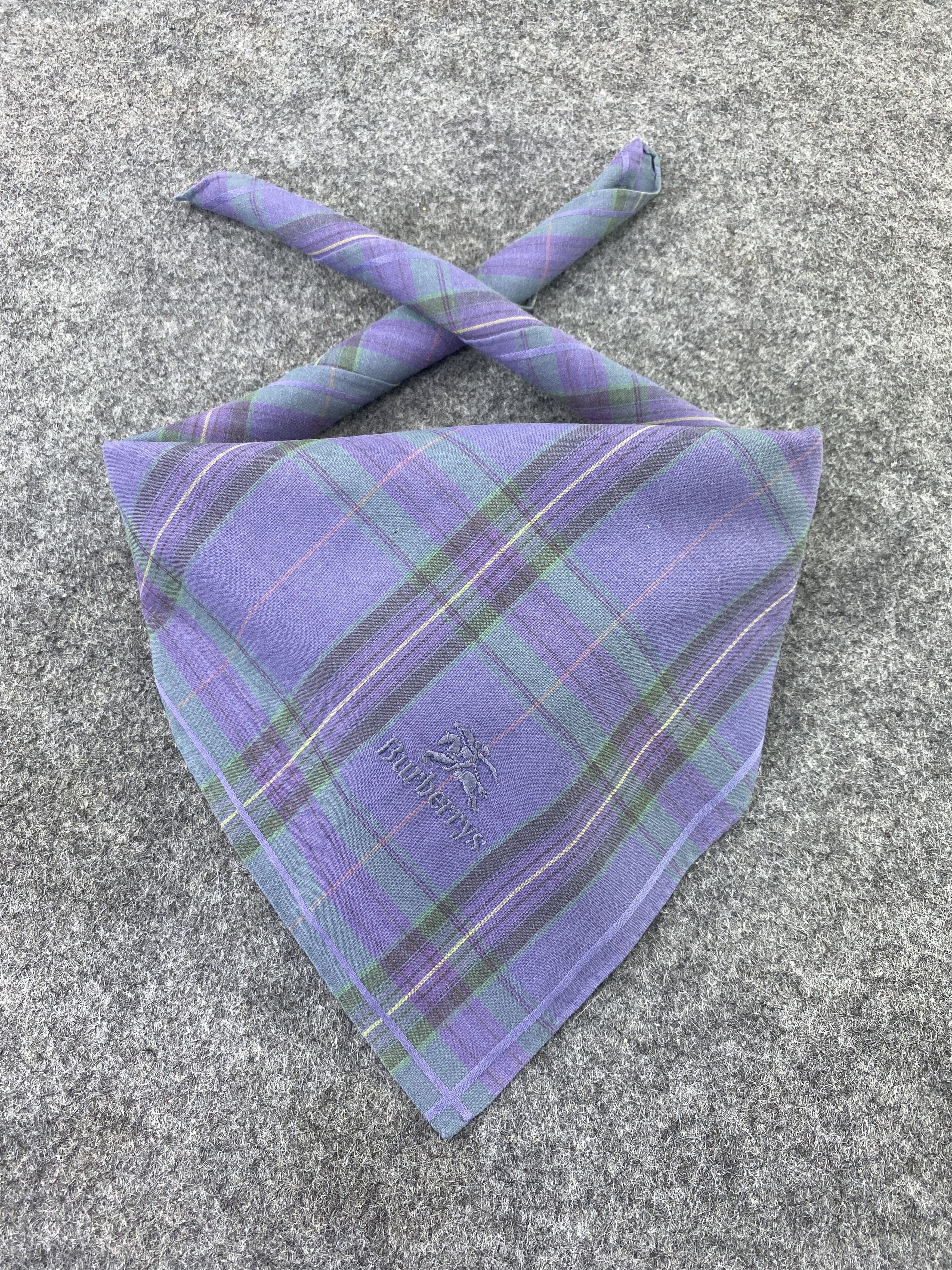 Burberry × Vintage Burberry Handkerchief / Bandana / Neckerchief-B119 Size ONE SIZE - 2 Thumbnail