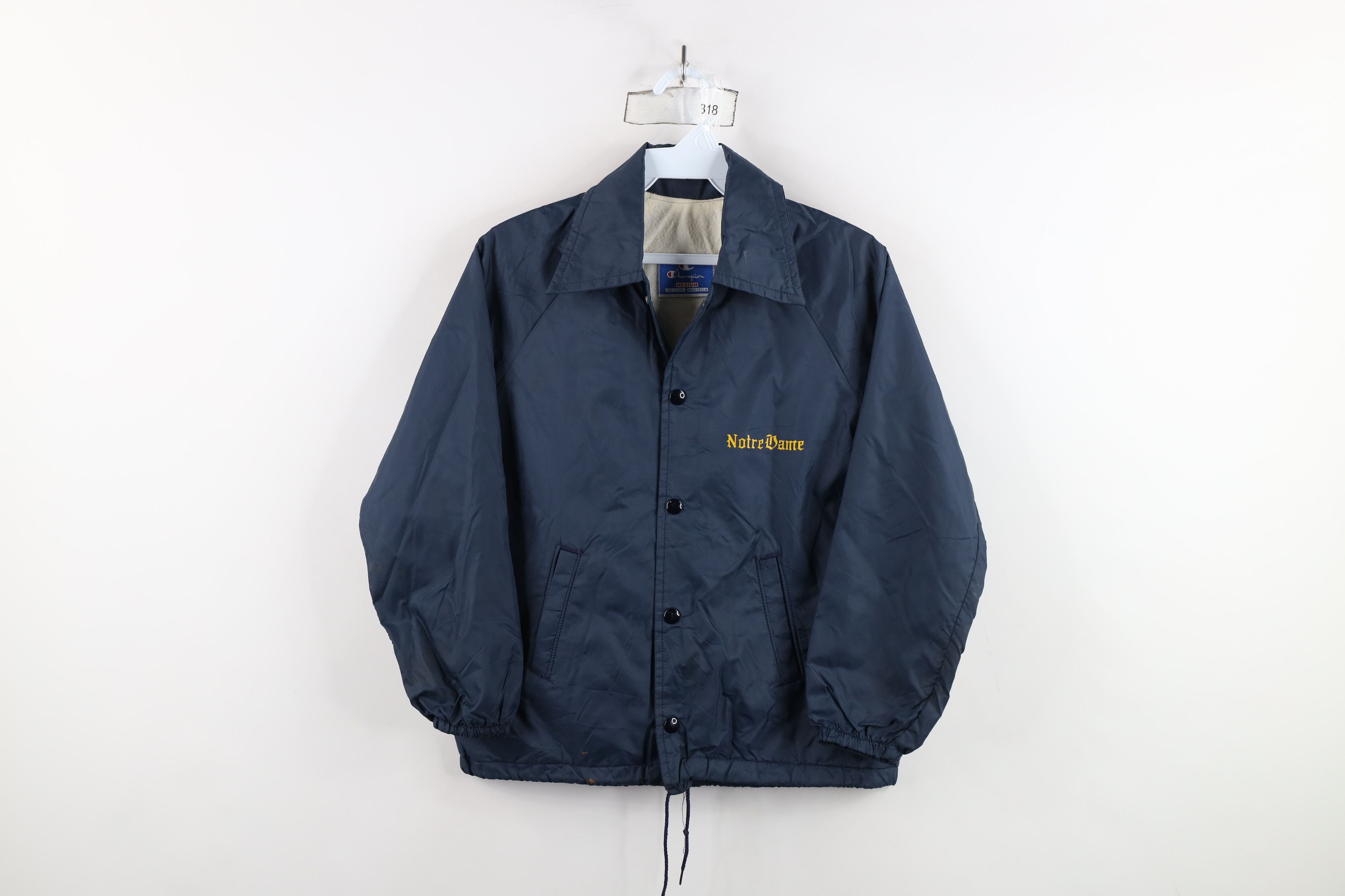 Champion × Vintage Vintage 80s Champion Dame University Coach Jacket Blue USA Size M / US 6-8 / IT 42-44 - 1 Thumbnail