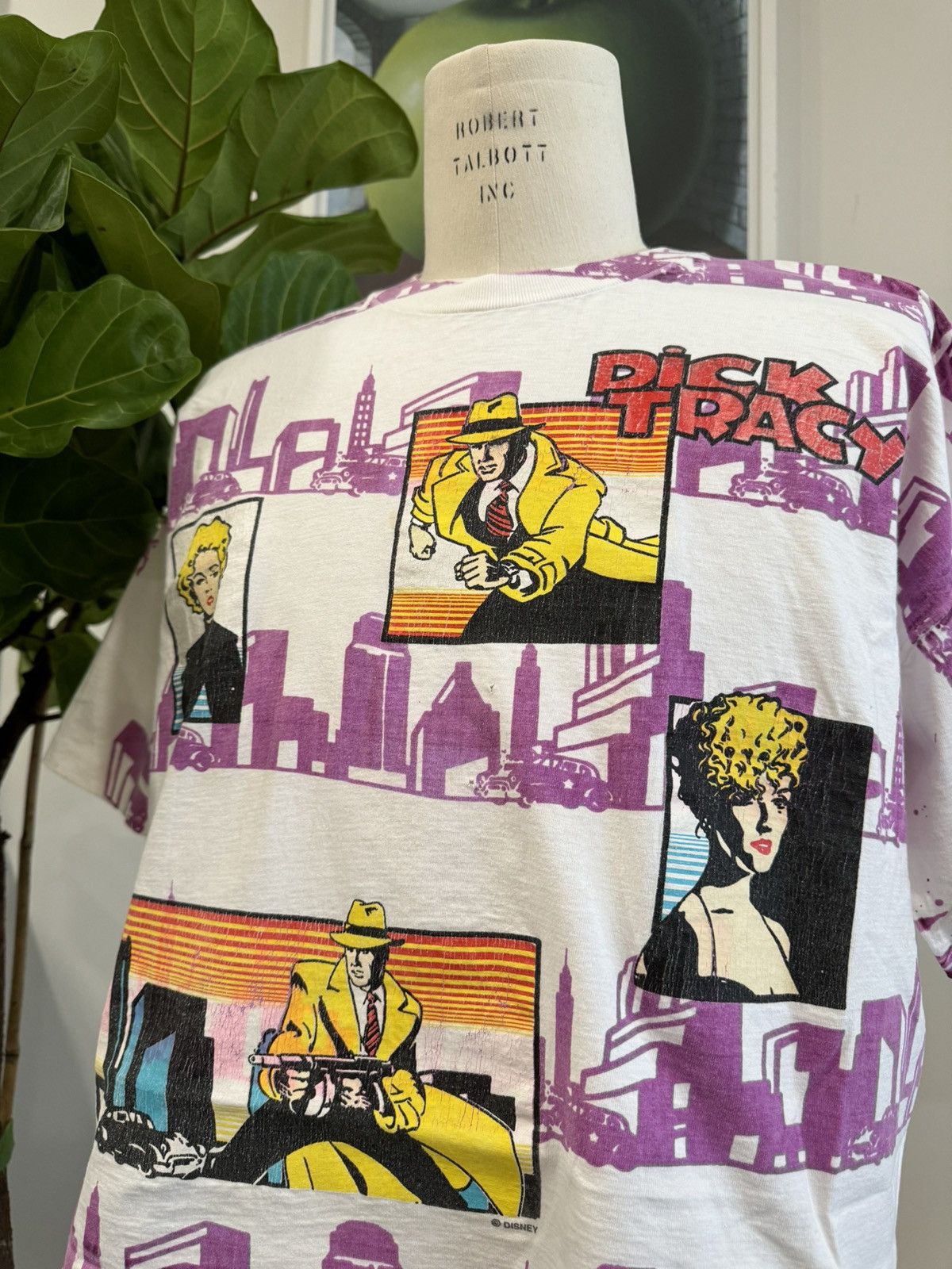 Vintage 90s Dick Tracy Promo Tee Disney Boxy Single Stitch