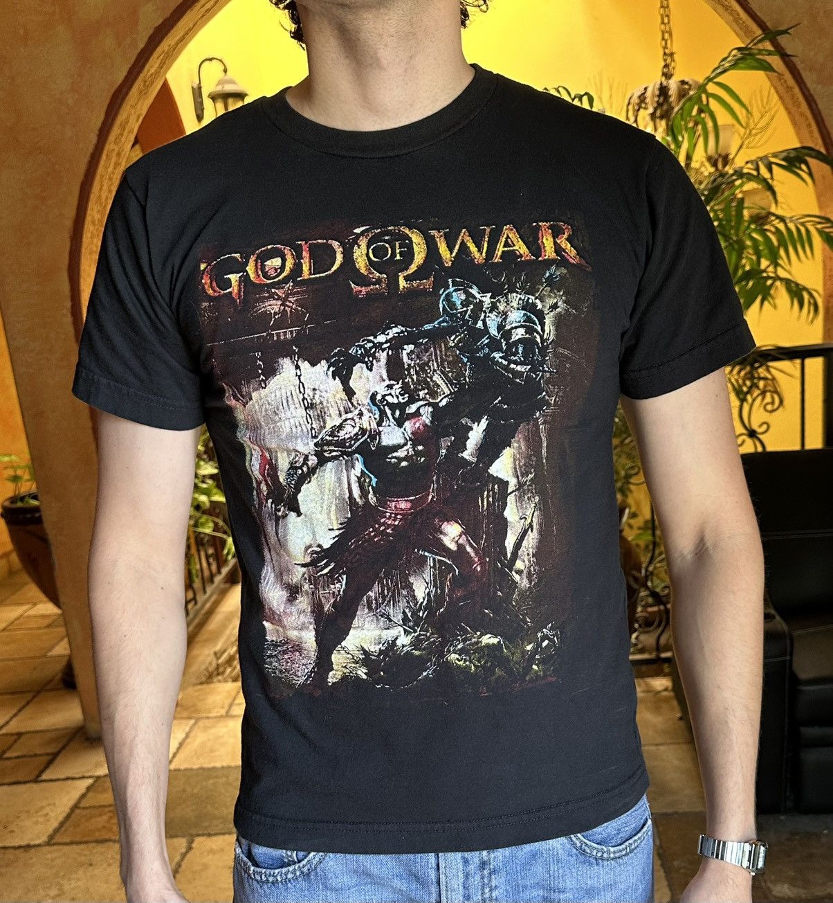 Playstation Vintage Y2K God of War Kratos promo tee shirt Size US S / EU 44-46 / 1 - 3 Thumbnail