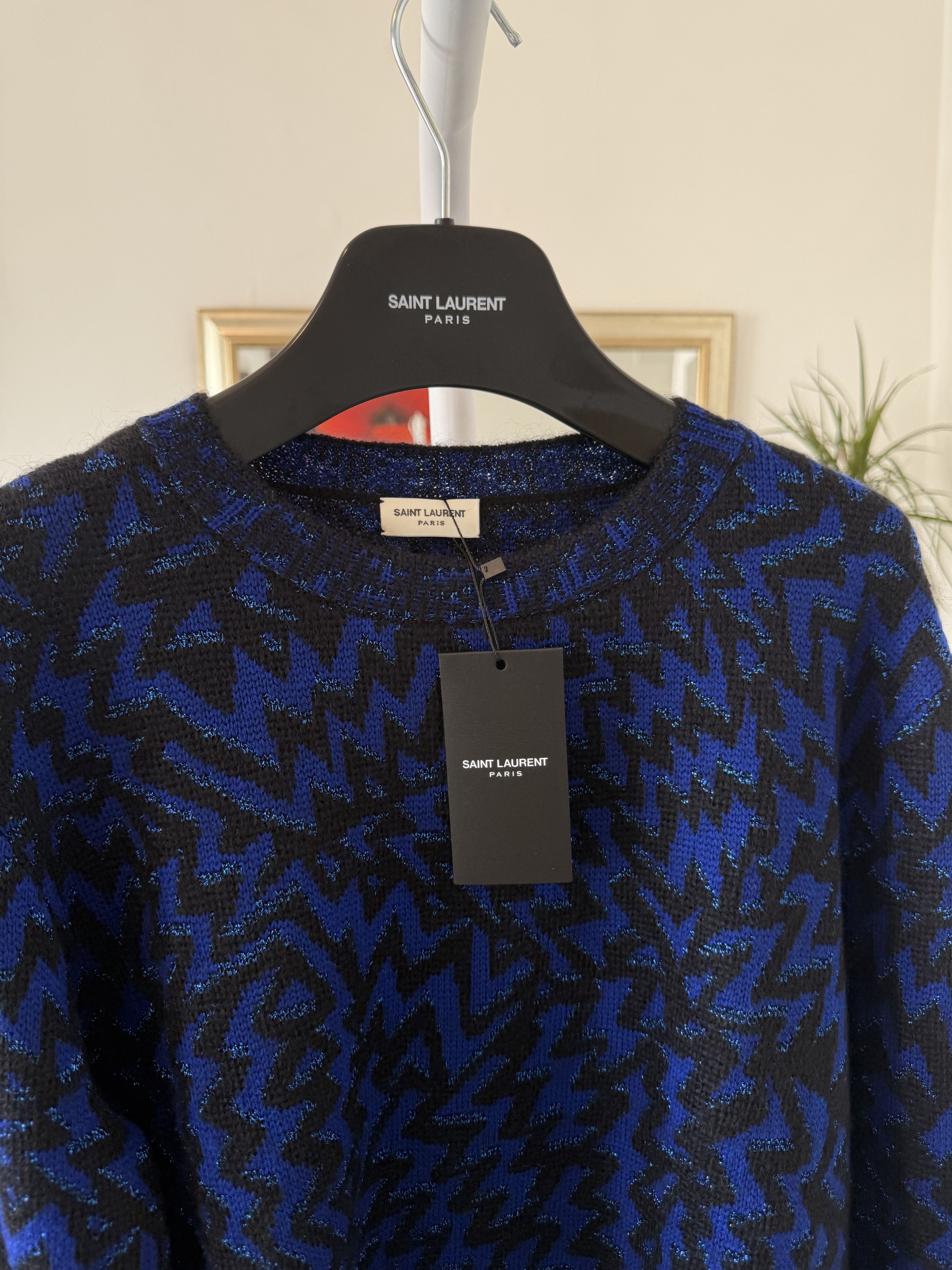 Saint Laurent Paris Saint Laurent Lurex Storms Sweater Size US M / EU 48-50 / 2 - 10 Thumbnail