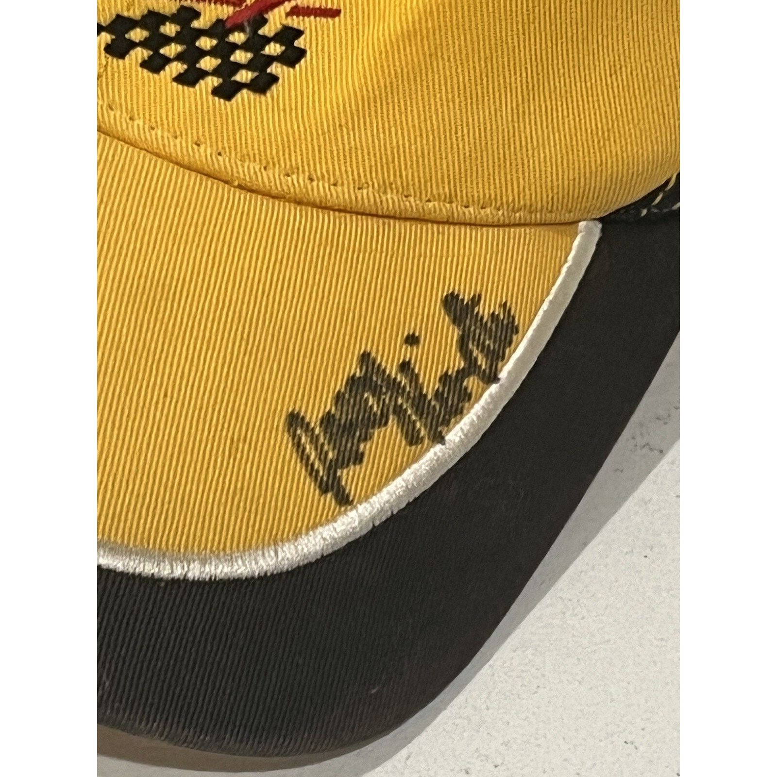 NASCAR Vintage CAT NASCAR Racing Billed Cap Racing Signed Hat Size ONE SIZE - 2 Thumbnail
