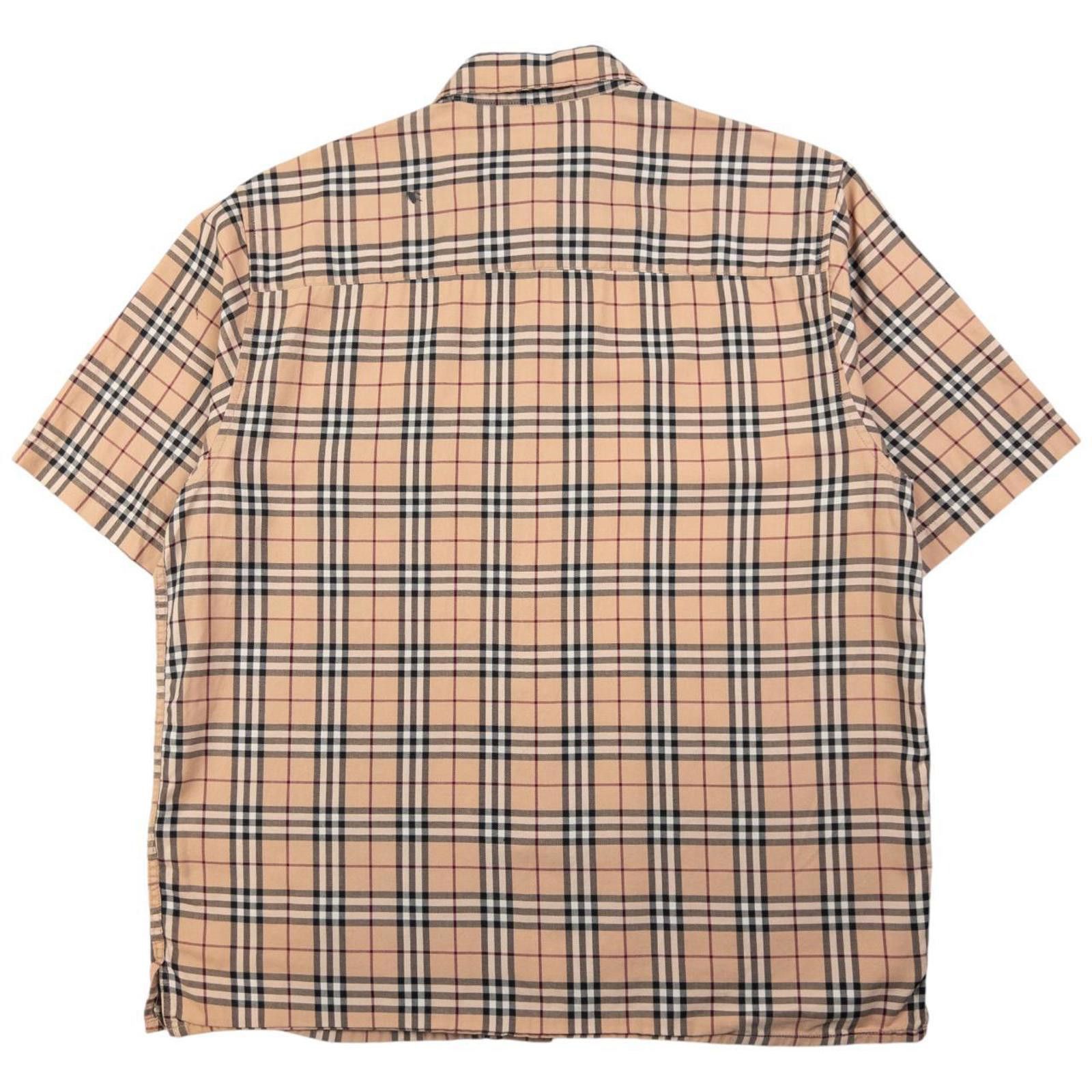 Burberry Vintage Burberry Nova Check Short Sleeve Button Up Size M Size US M / EU 48-50 / 2 - 2 Thumbnail