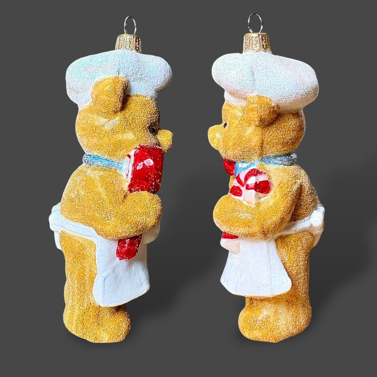 Other Max Glass Teddy Bear Pastry Chef Ornament 5.5” Size ONE SIZE - 6 Thumbnail