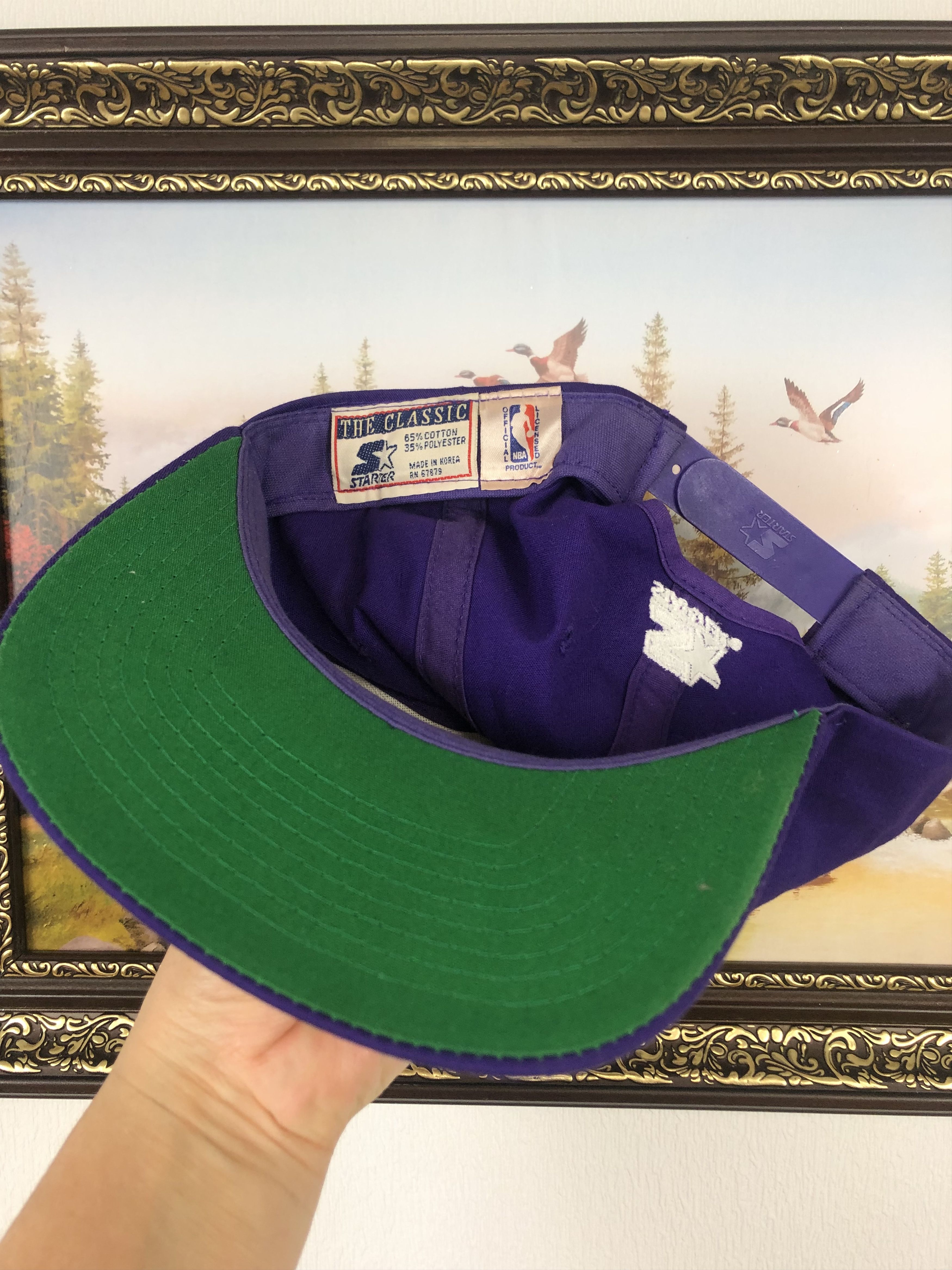 Starter VINTAGE Utah Jazz Starter 90s Cap NBA Rare Hype Size ONE SIZE - 6 Thumbnail