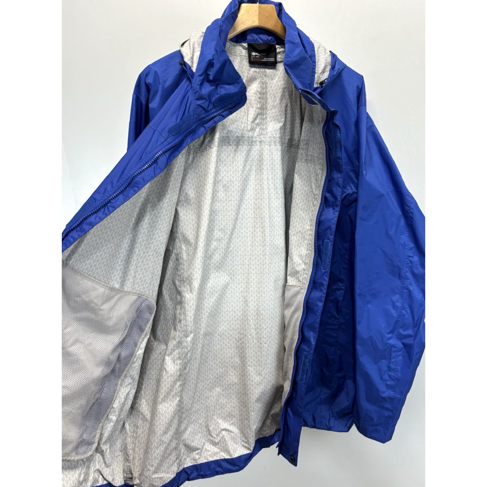 Marmot Marmot Precip Eco Waterproof Windbreaker Jacket Mens 2XT Outdoor Hiking Blue Size US XXL / EU 58 / 5 - 5 Thumbnail
