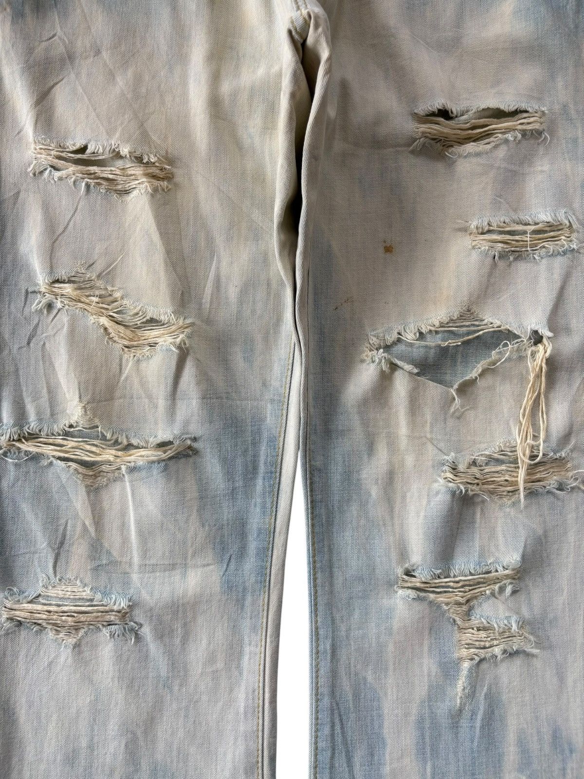 Levi's Vintage Japanese Brand Bleached Distress Bootcut Jeans Size 32" / US 10 / IT 46 - 3 Thumbnail