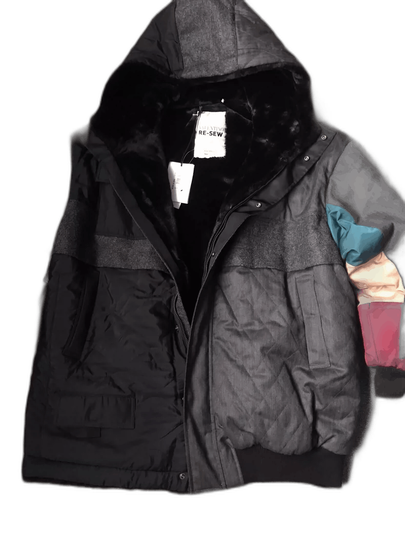 Valentino Valentino Multi-Material Hooded Cotton Jacket Size US L / EU 52-54 / 3 - 1 Thumbnail