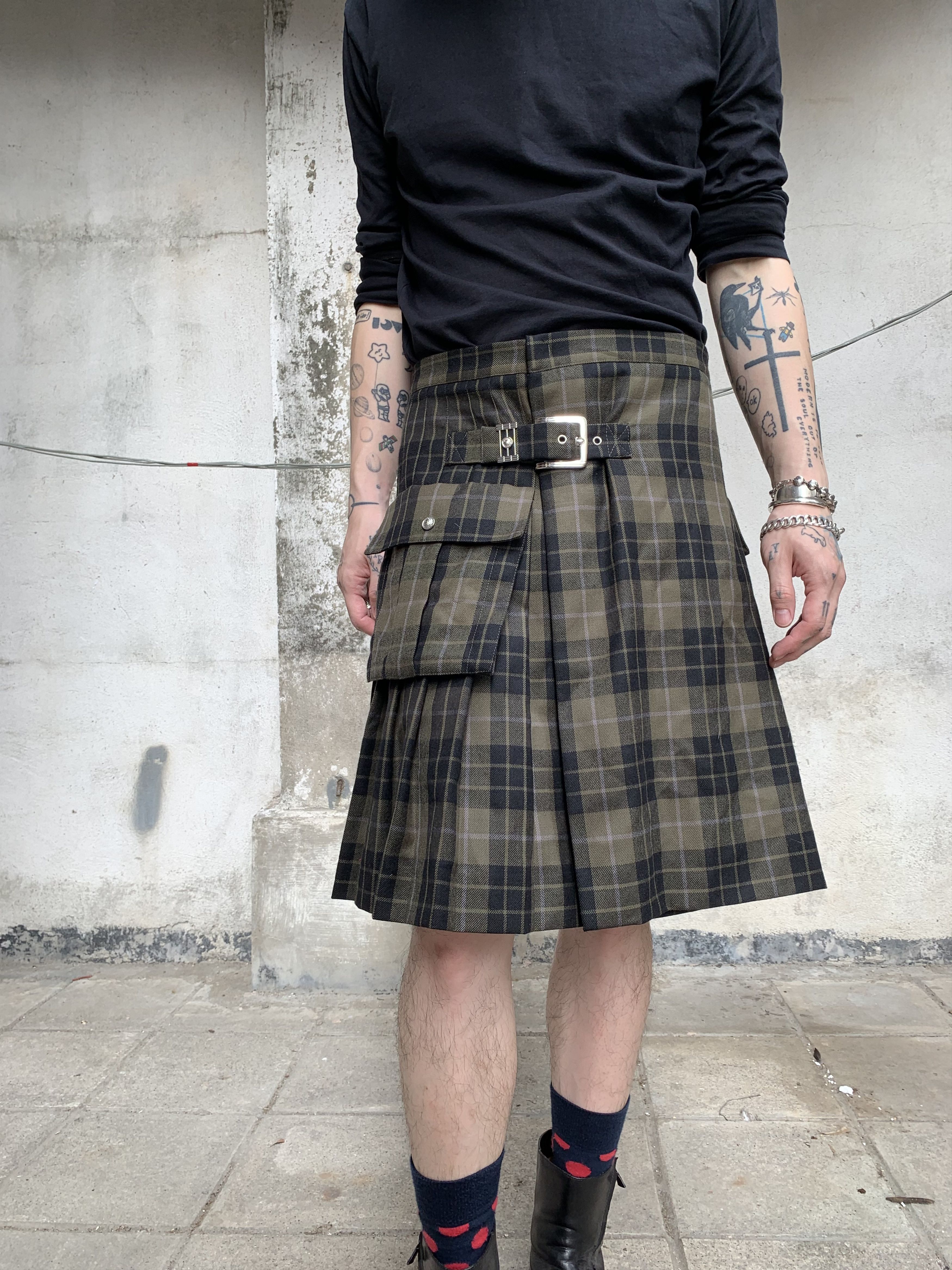 Versus Versace Versus Checkered Kilt Size US 32 / EU 48 - 1 Thumbnail
