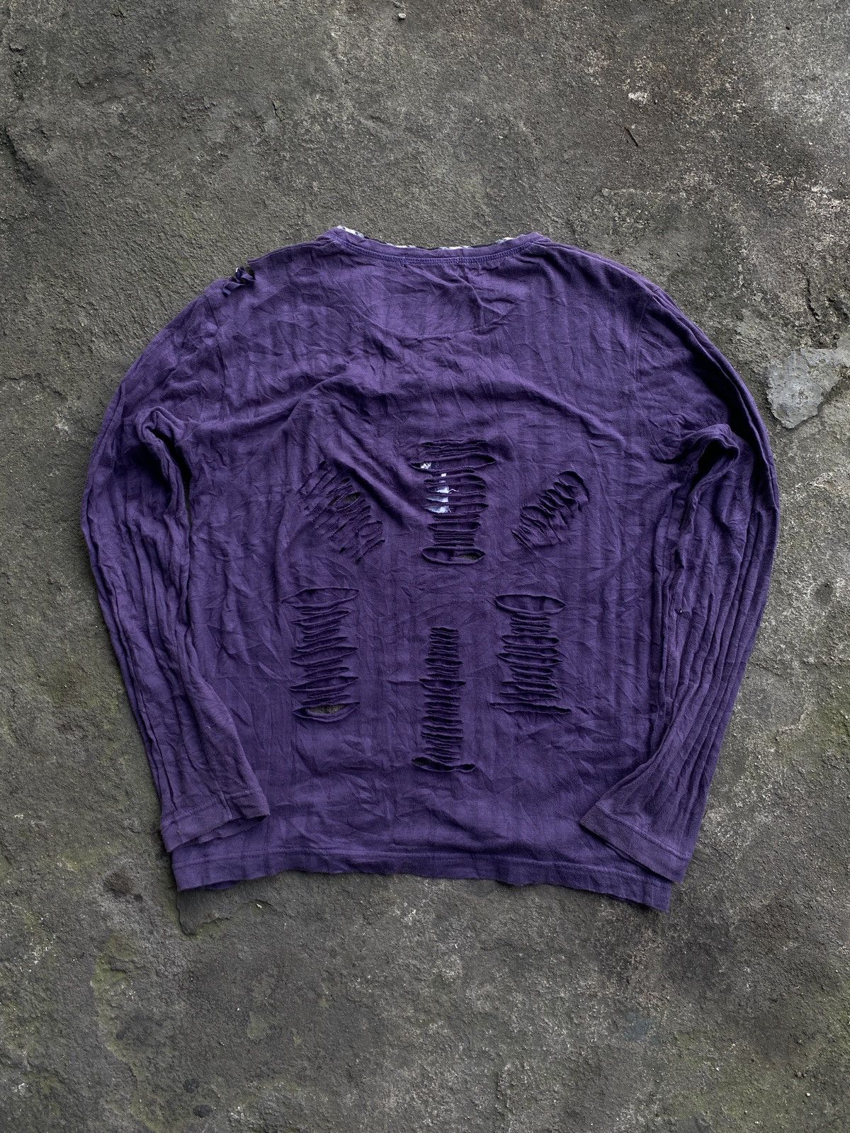 Hysteric Glamour × Japanese Brand × KMRii ❤️‍🔥Final Drop❤️‍🔥Klein plus homme Distressed purple Size US S / EU 44-46 / 1 - 2 Thumbnail