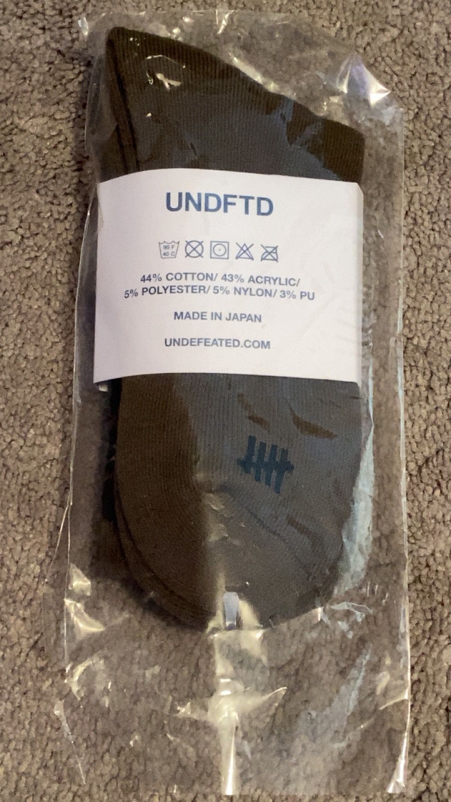 Undefeated Undefeated Crew Socks Militia Green Size ONE SIZE - 2 Thumbnail