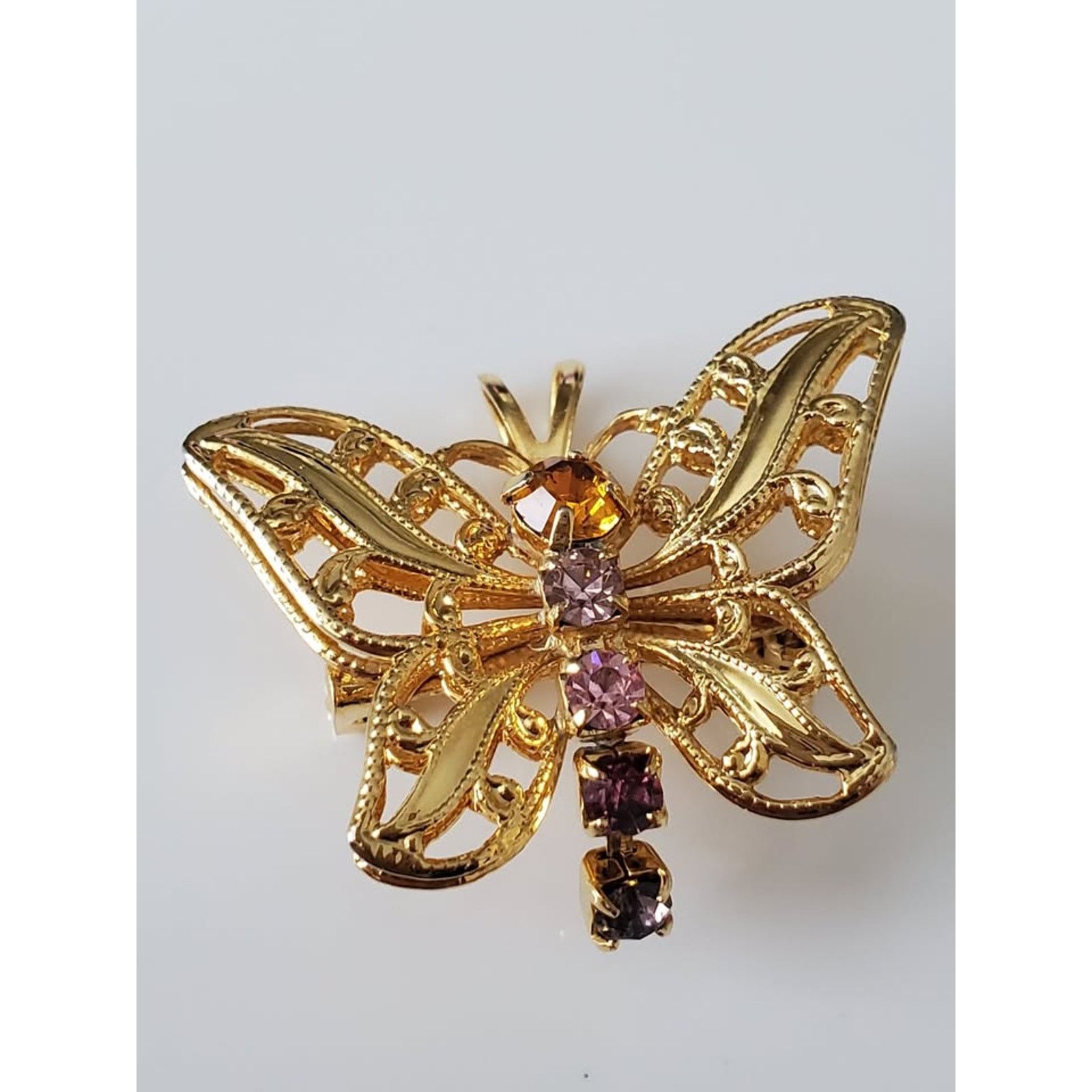 Other Vintage Butterfly Brooch Pendant Size ONE SIZE - 5 Thumbnail