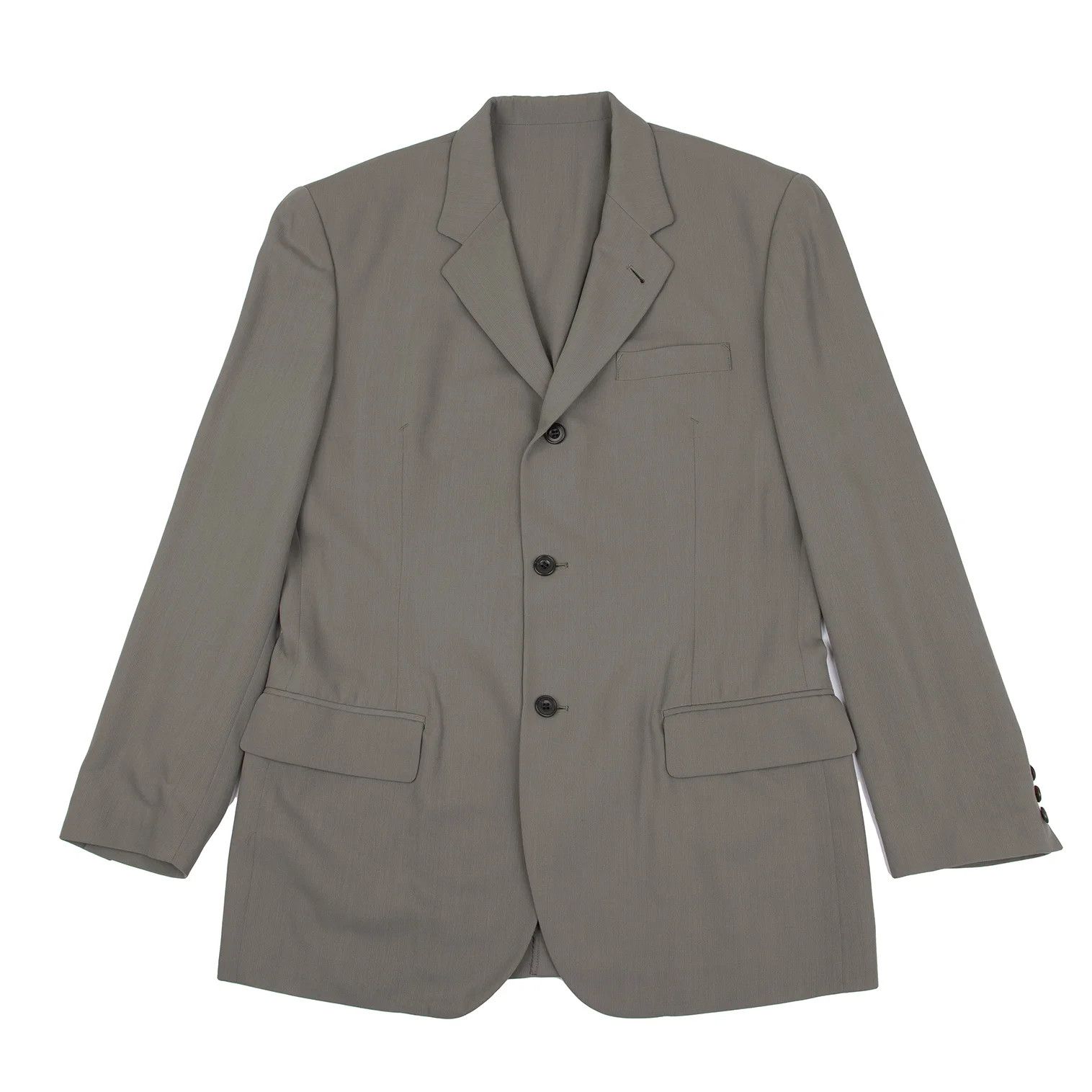 Jean Paul Gaultier Nylon-Wool Blended Tailored Jacket in Khaki Size 50 Size US M / EU 48-50 / 2 - 1 Thumbnail