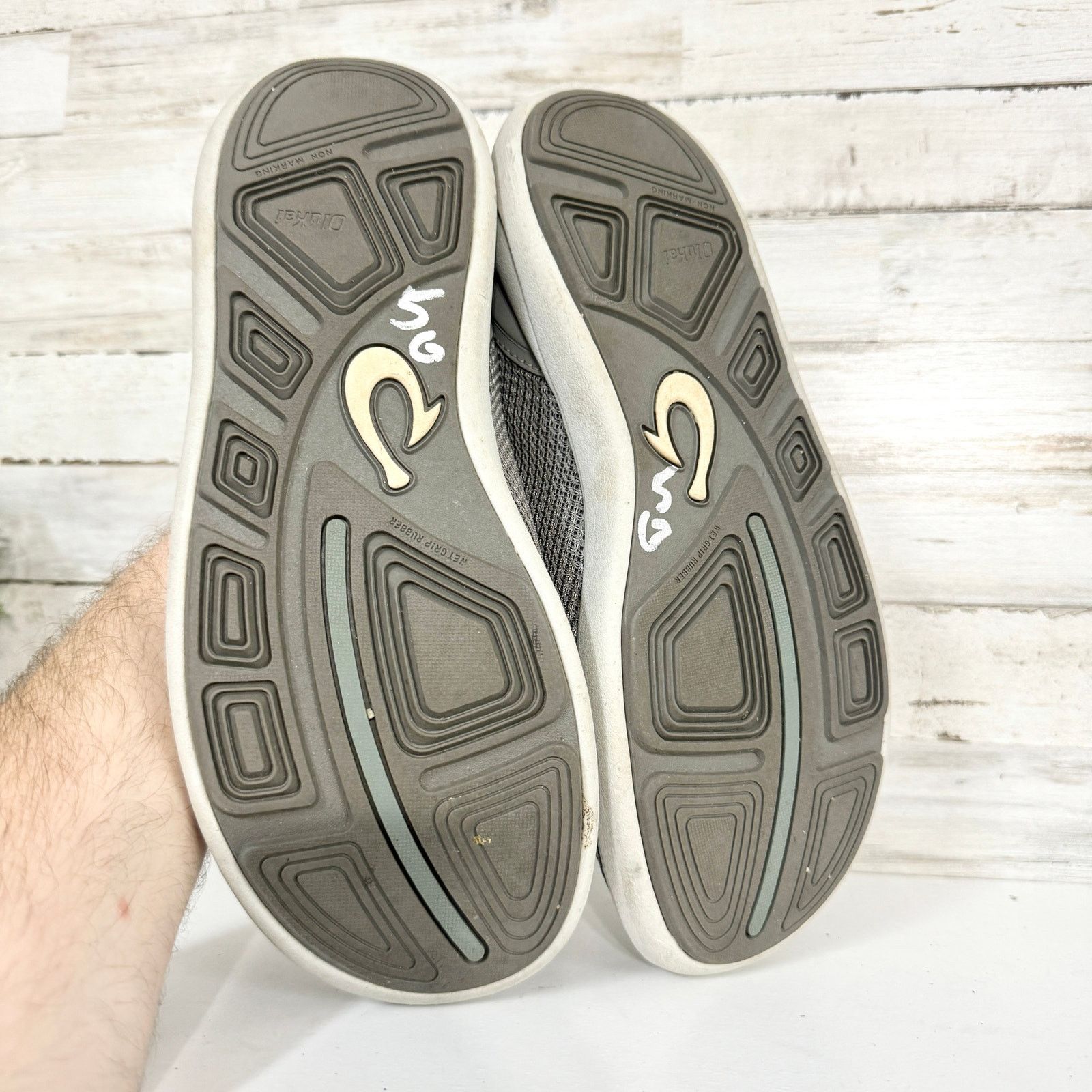 Olukai Olukai Men's Nohea Pae Slip On Shoes Fog Gray Size 8 Size US 8 / EU 41 - 3 Thumbnail