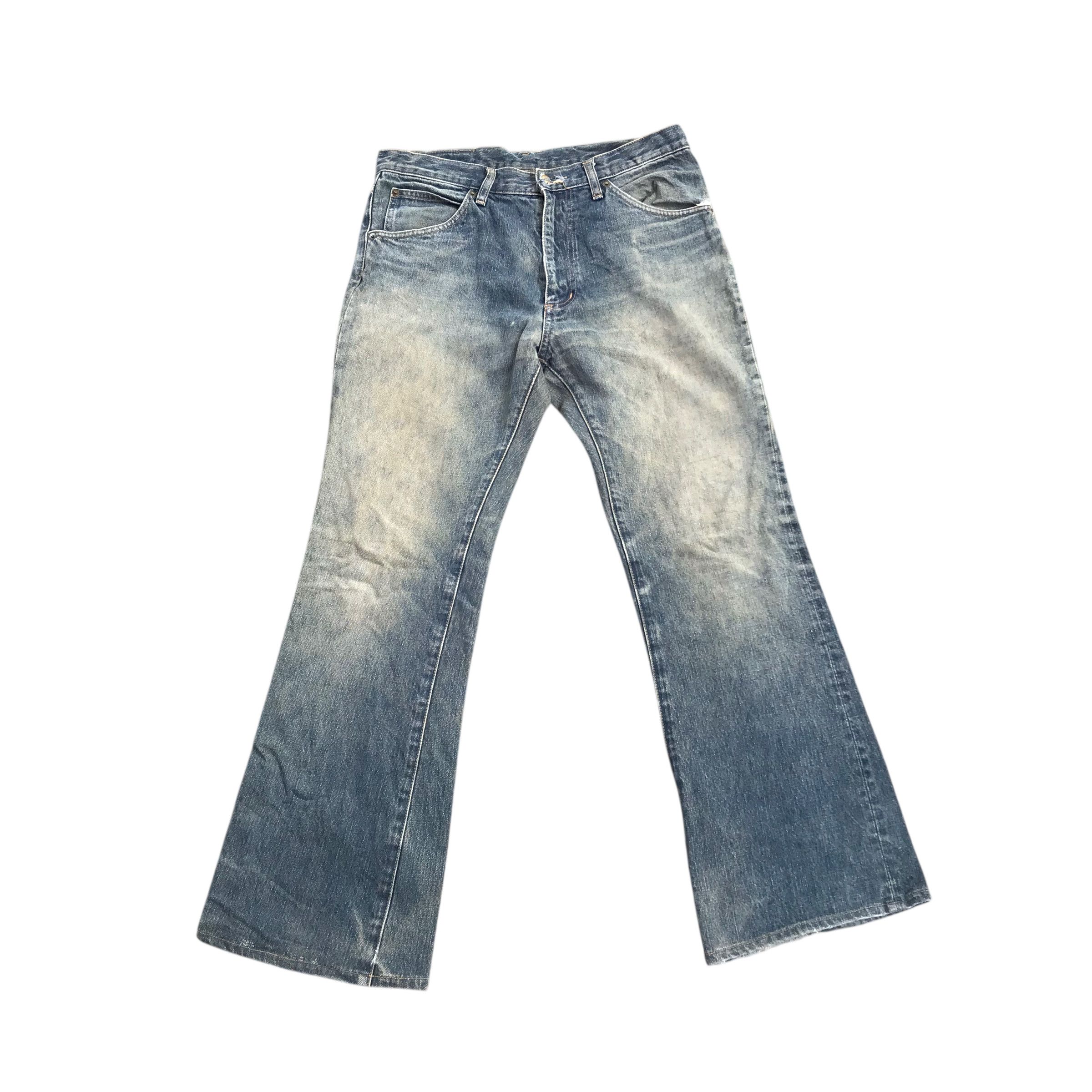 Tornado Mart FLARE!!Vintage 90s Wrangler Denim Flare Distressed-Size 31 Size US 31 - 1 Thumbnail
