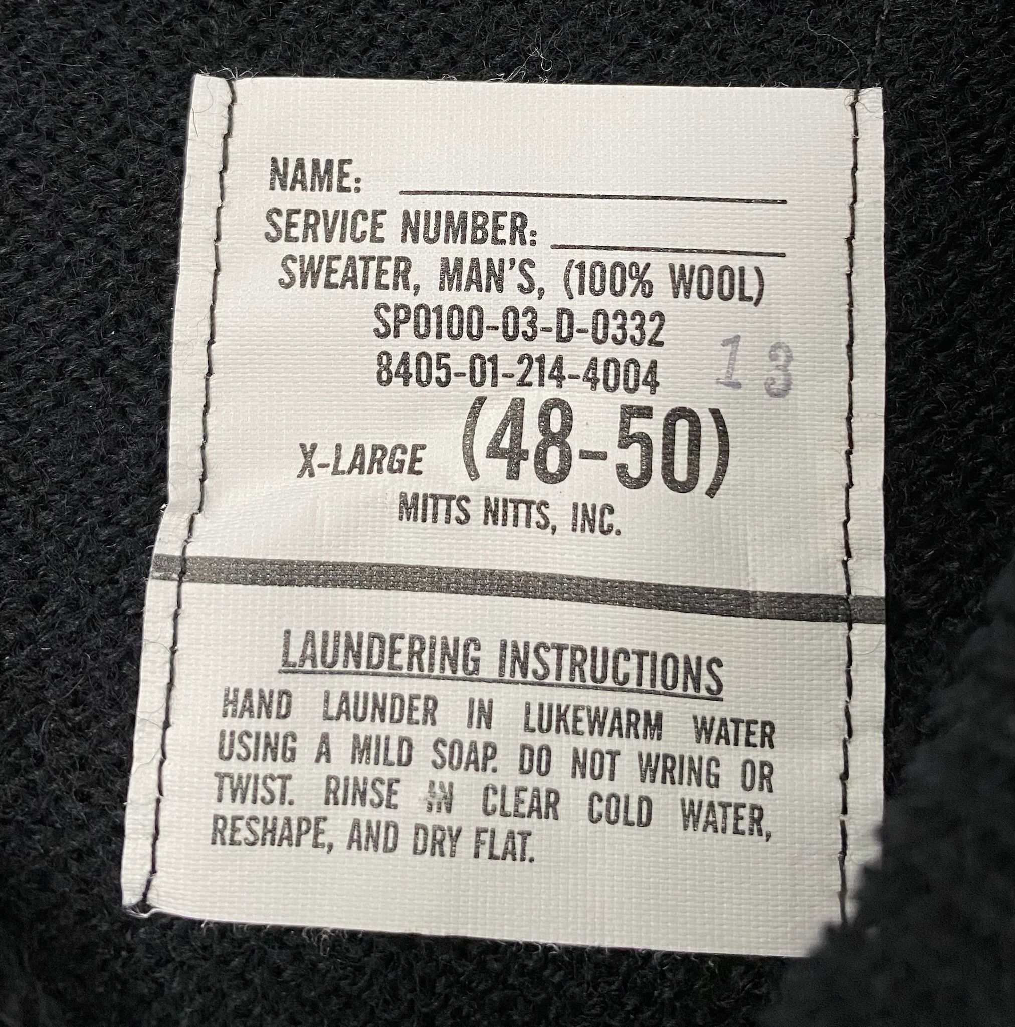 Other Y2K Mitts Nitts 100% Wool Navy Mock Neck Sweater Men’s XL Size US XL / EU 56 / 4 - 4 Thumbnail
