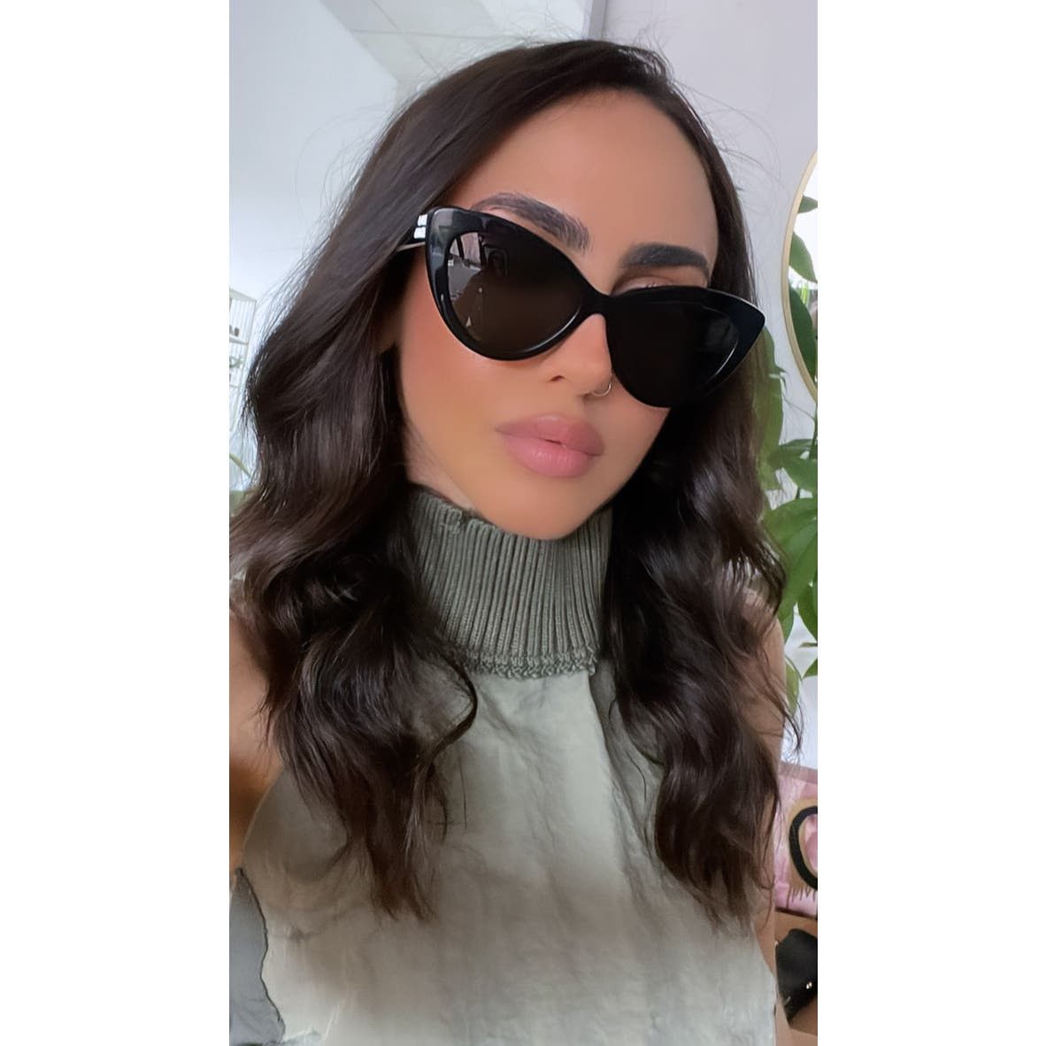 Miu Miu NEW Miu Miu MU04YS Black Cat Eye Sunglasses | Grailed