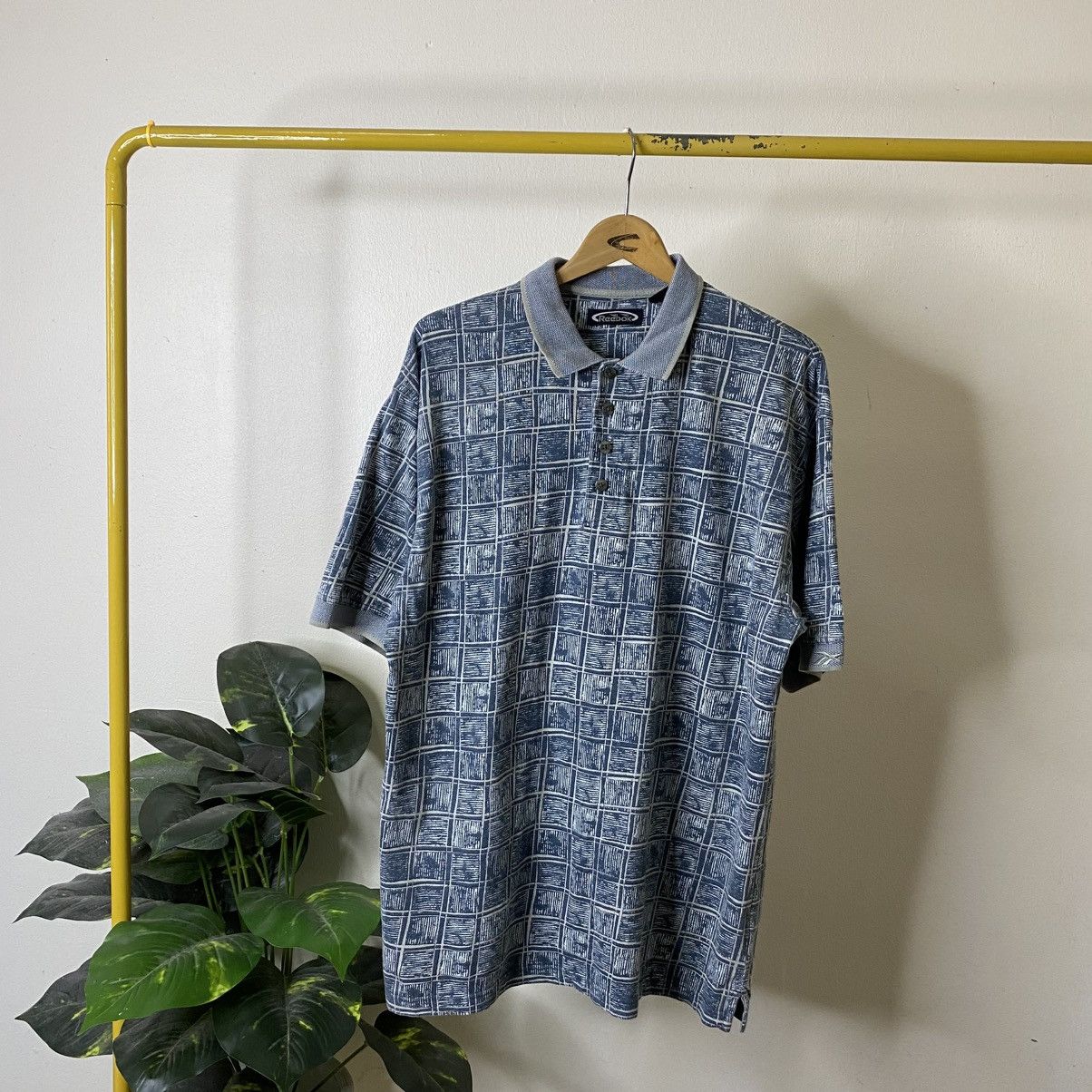 Reebok Vintage 90s Reebok AOP Polo T Shirt Greg Norman Style Size US L / EU 52-54 / 3 - 1 Thumbnail