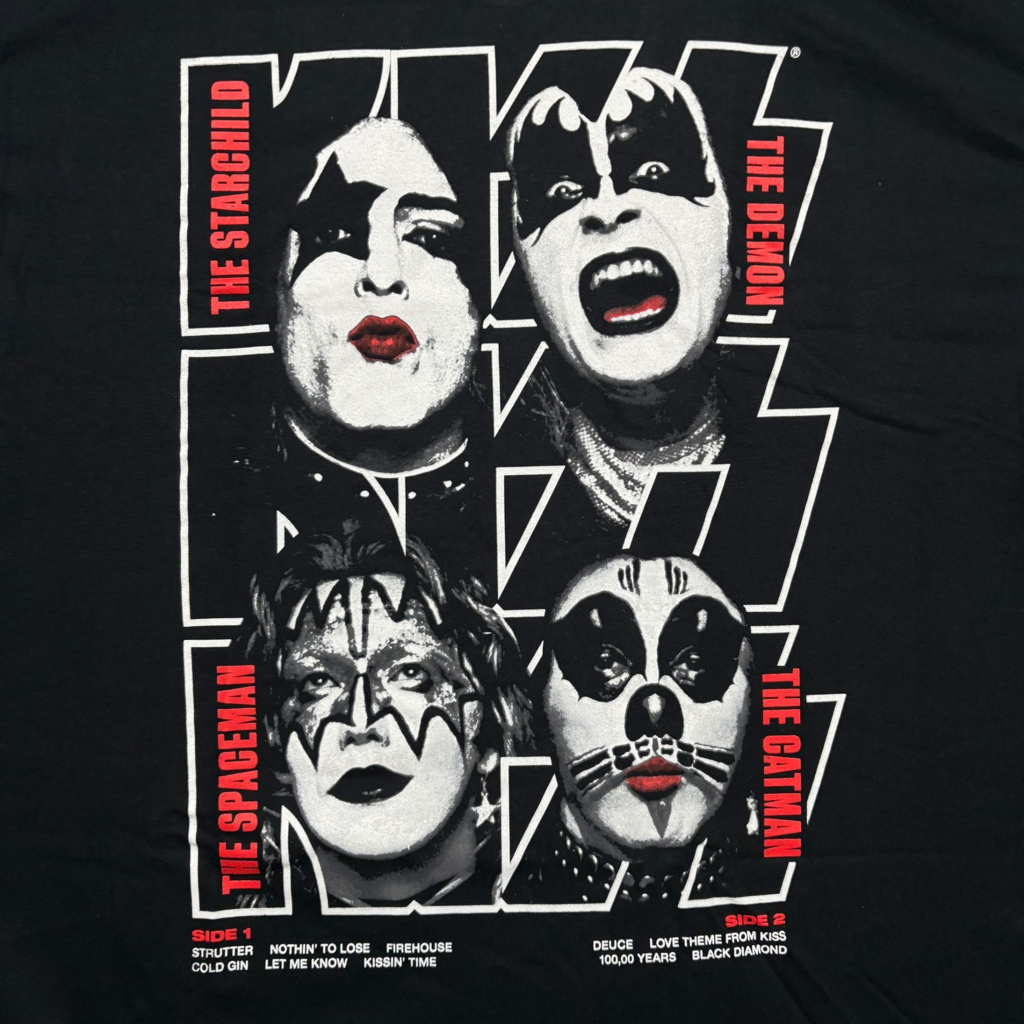 KISS Kiss Self-Titled Debut Album Artwork Glam Metal Band Tee 3XL Size US XXL / EU 58 / 5 - 2 Thumbnail