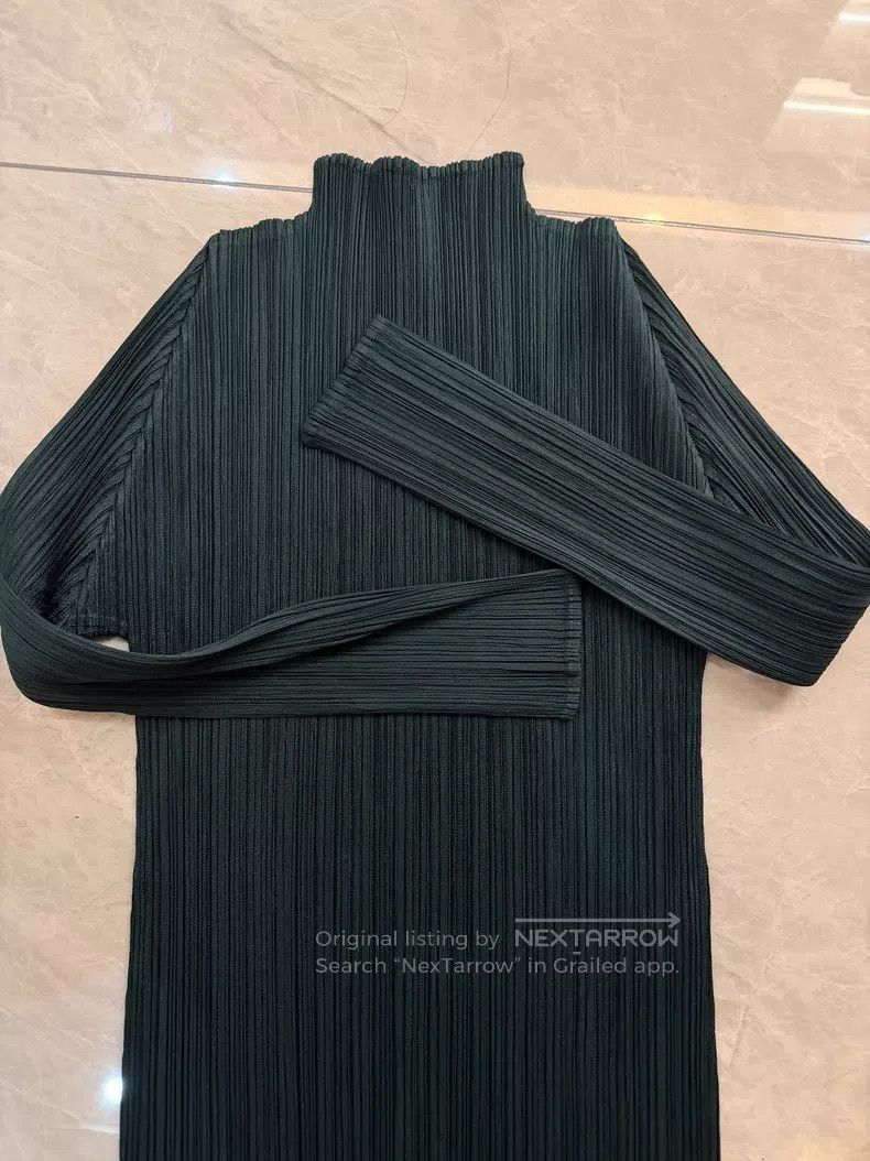 Issey Miyake Issey Miyake Green Long Sleeve Size L / US 10 / IT 46 - 3 Thumbnail