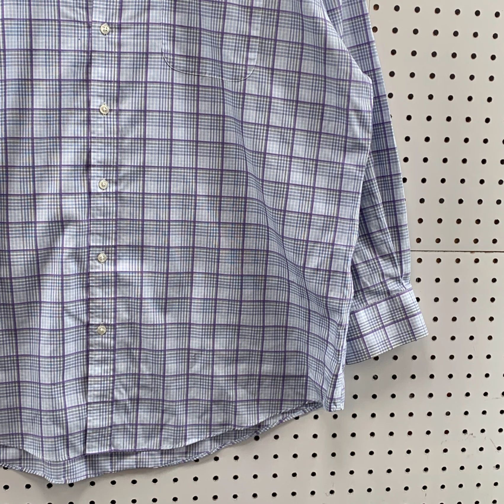 Nordstrom Nordstrom Plaid Button-Up Long Sleeve Shirt Men's Traditional Fit Size 17.5 Blue Multicolor Classic Size US XXL / EU 58 / 5 - 5 Thumbnail