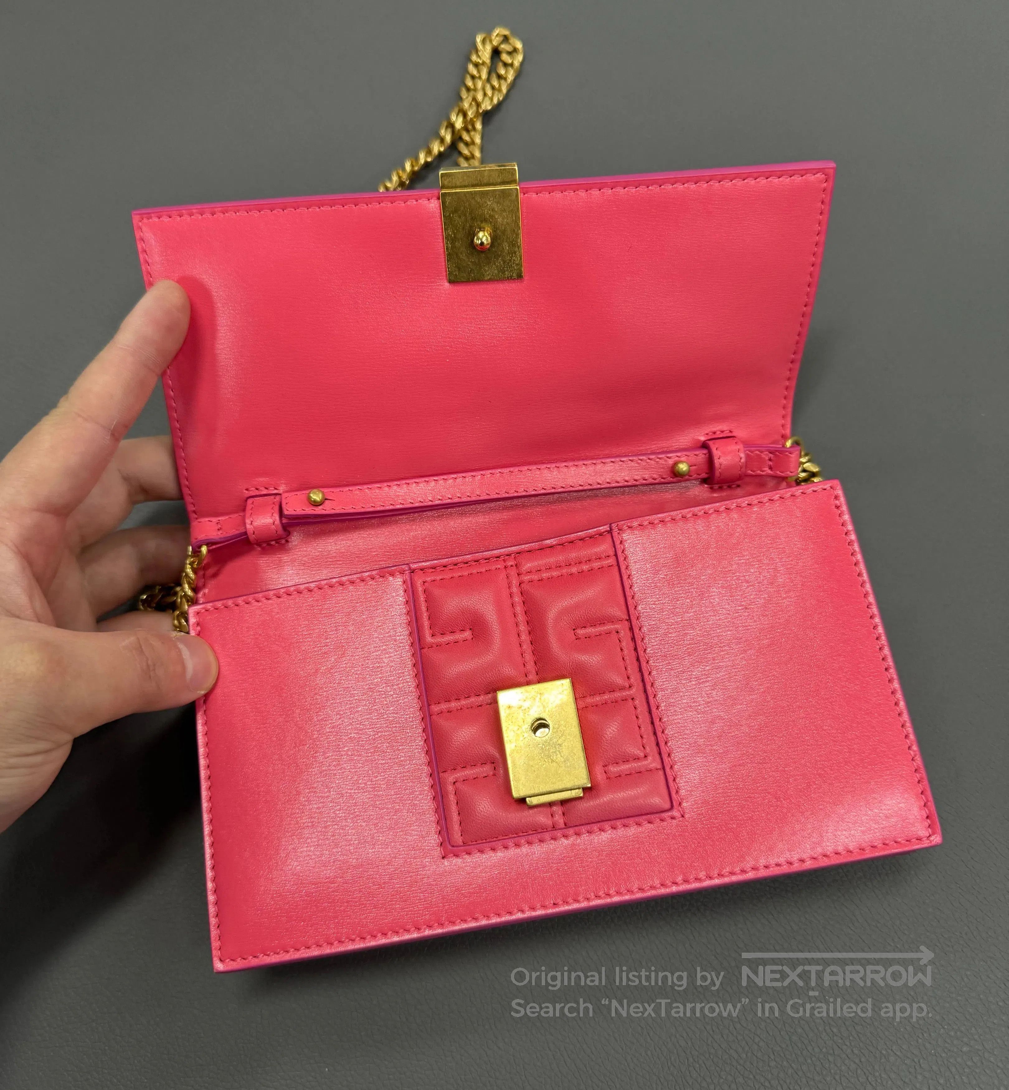Balmain Balmain Quilted Chain Crossbody Bag. Size ONE SIZE - 4 Thumbnail