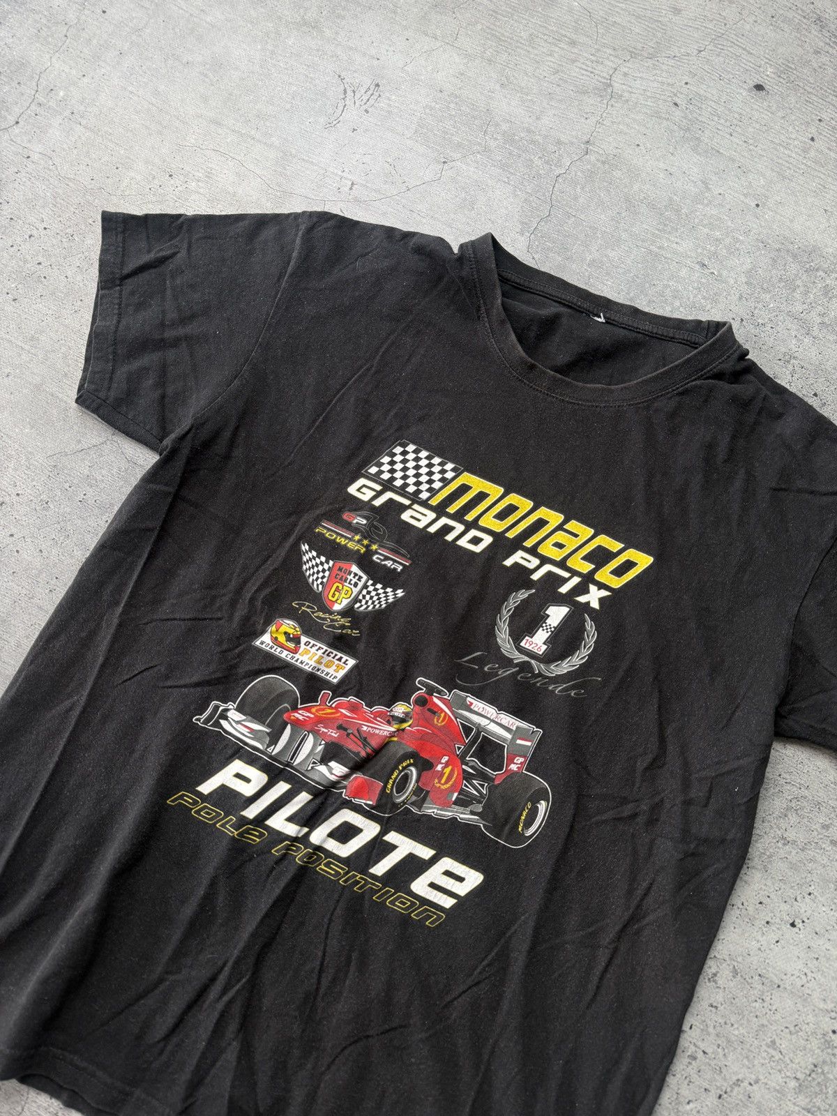 Vintage Vintage Monaco Grand Prix Formula 1 Racing T-Shirt Size L Size US L / EU 52-54 / 3 - 3 Thumbnail